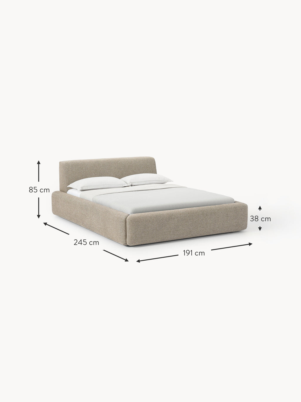 Melva Upholstered Bed with Storage