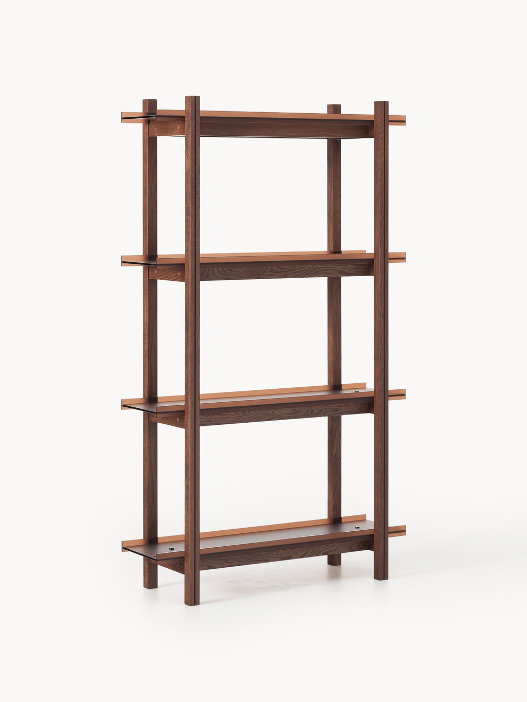 Gallery image 1 - Large Oak Shelving Unit Alex with Glass Shelves