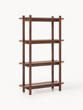 Gallery image 1 - Large Oak Shelving Unit Alex with Glass Shelves