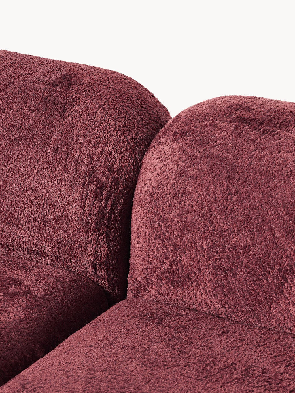 Wolke XL Modular Teddy Bouclé Corner Sofa with Chaise Ends