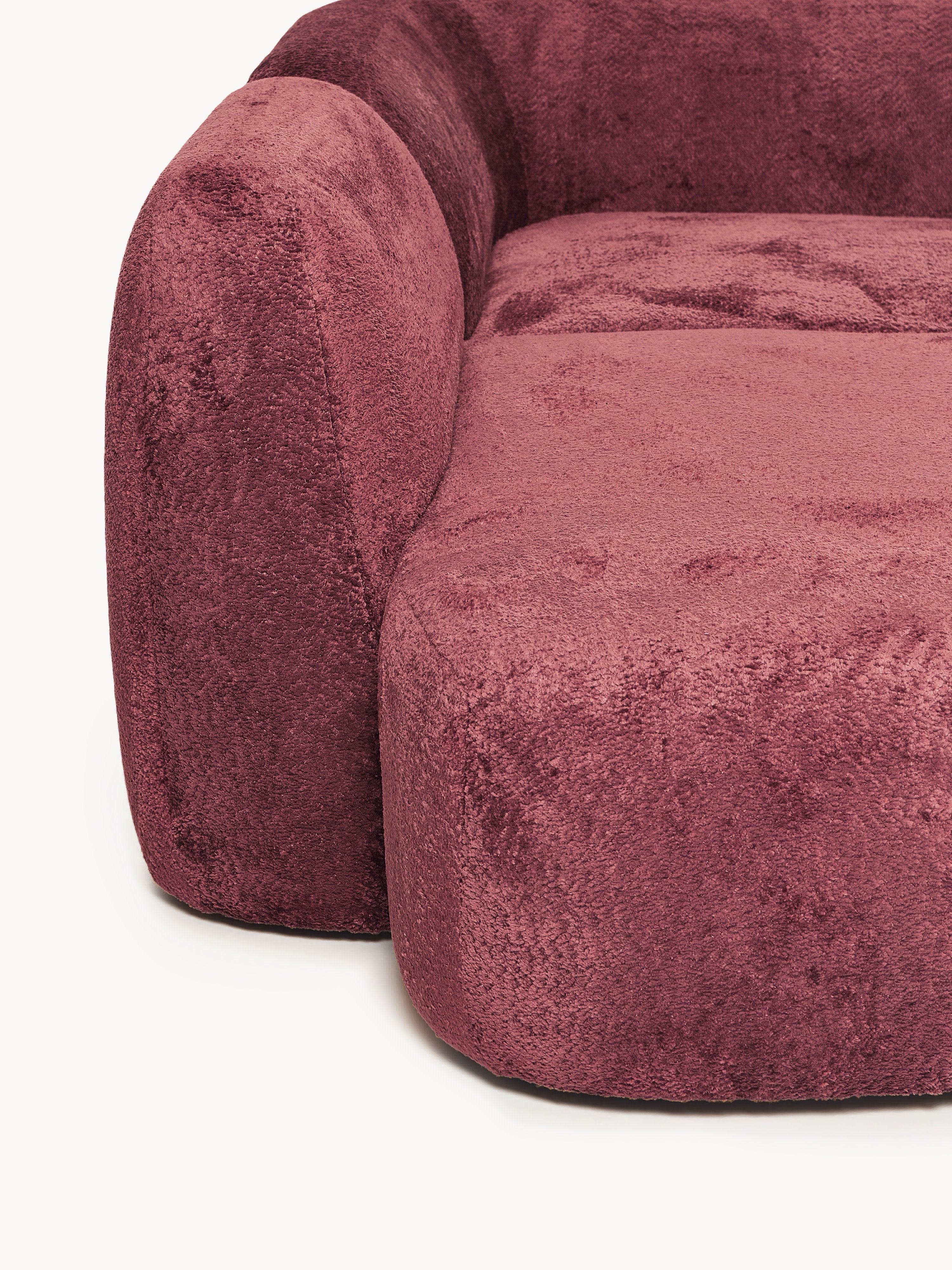 Wolke XL Modular Teddy Bouclé Corner Sofa with Chaise Ends