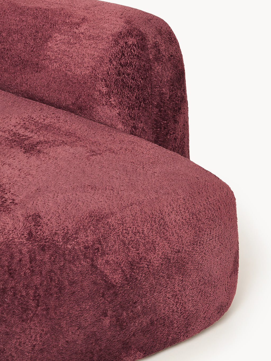 Wolke XL Modular Teddy Bouclé Corner Sofa with Chaise Ends