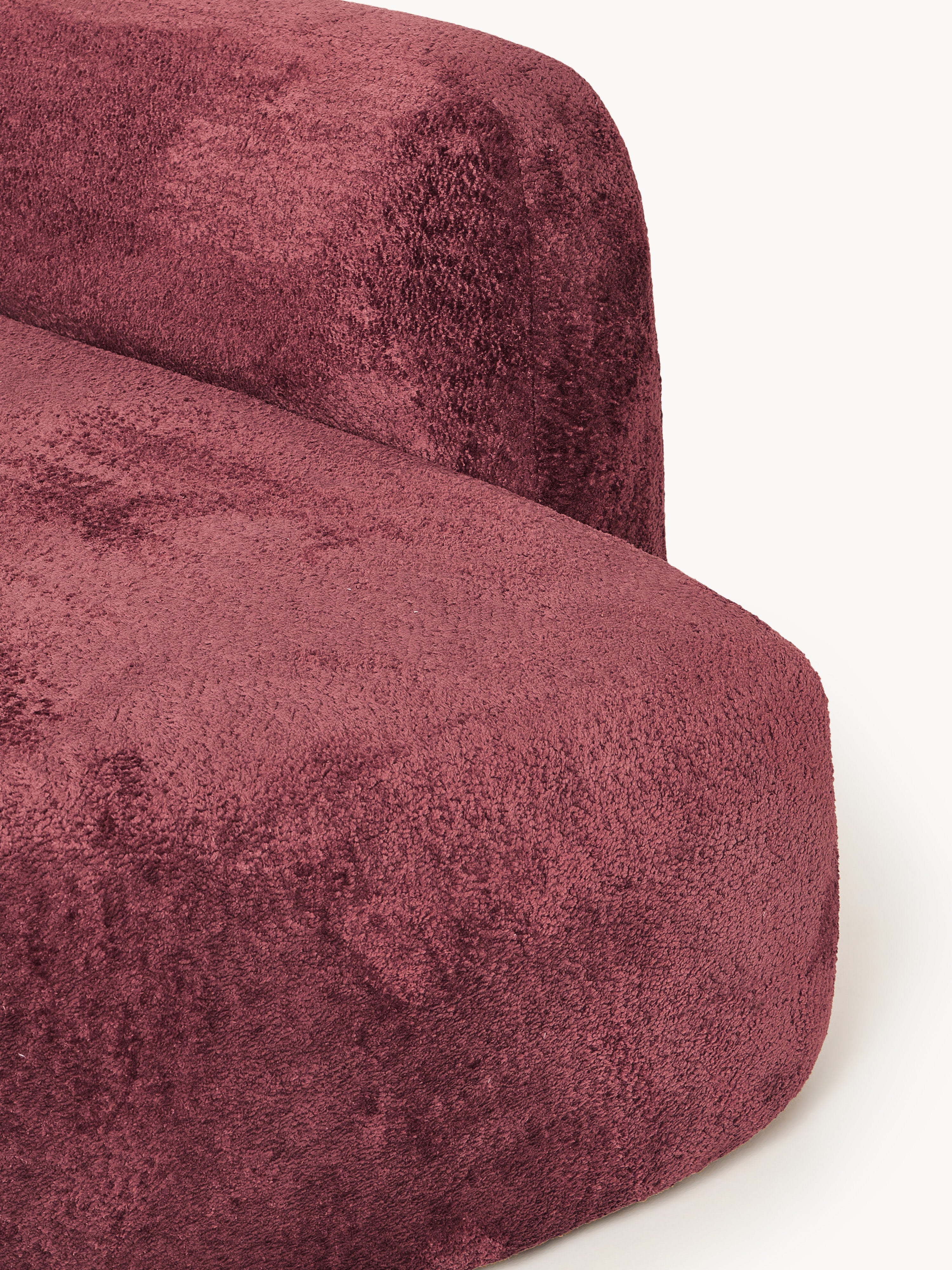 Wolke XL Modular Teddy Bouclé Corner Sofa with Chaise Ends
