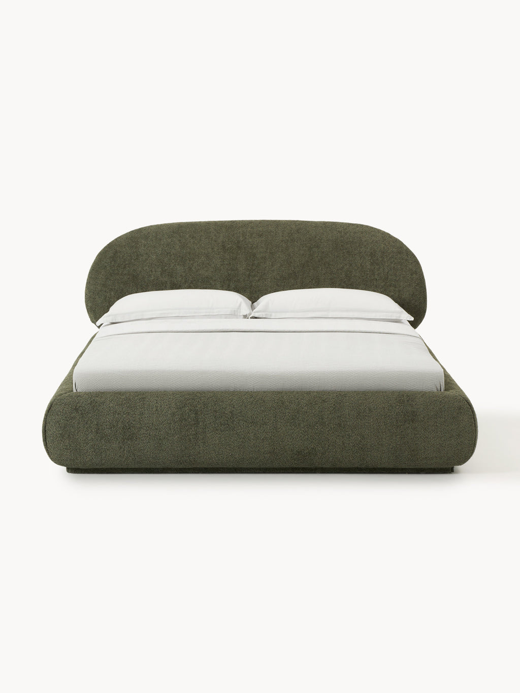 Alba Upholstered Teddy Bouclé Bed with Storage