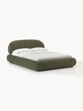 Gallery image 1 - Upholstered Teddy Bouclé Bed Alba with Storage