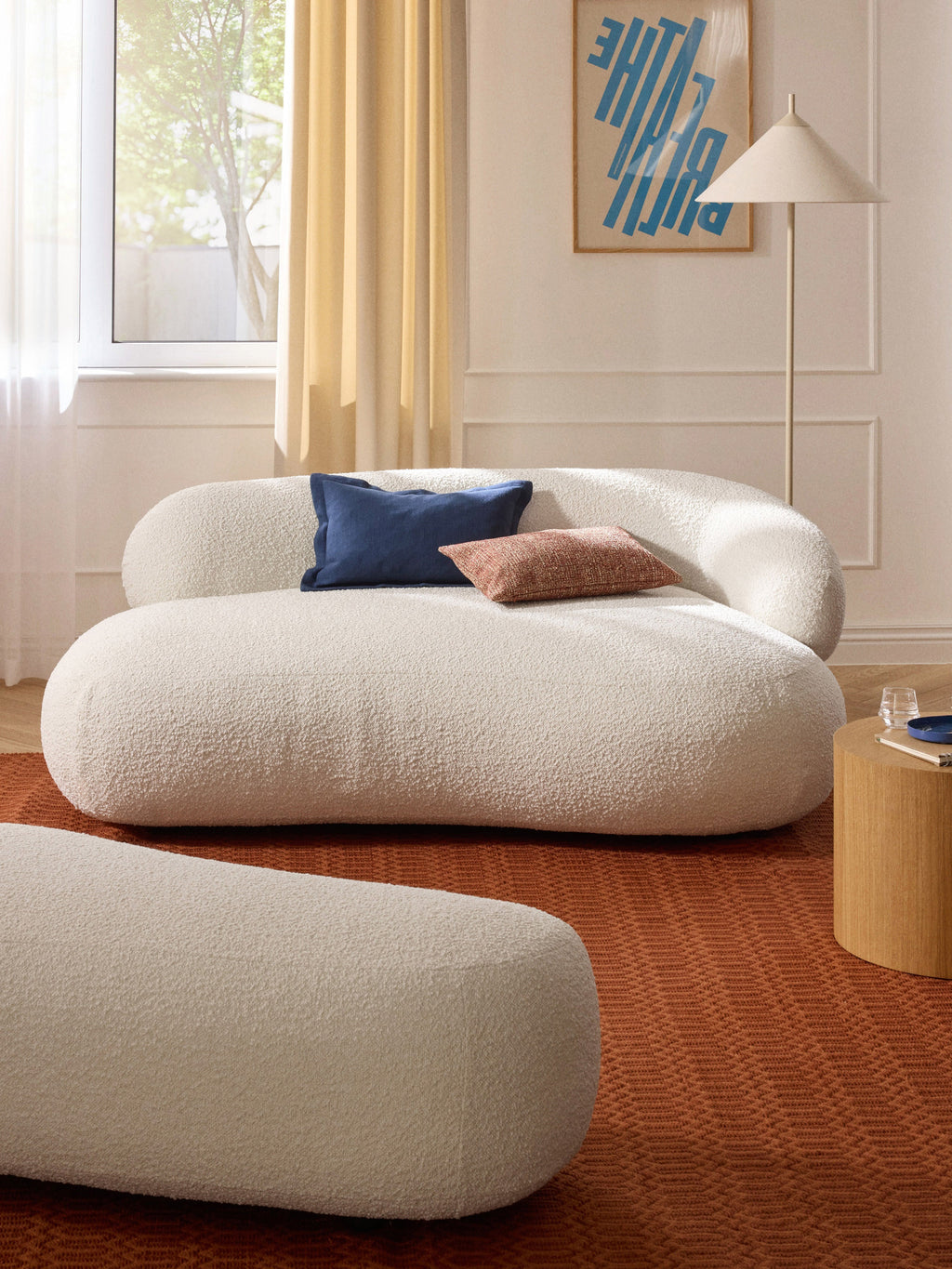 Alba Bouclé Sofa (2-seater)