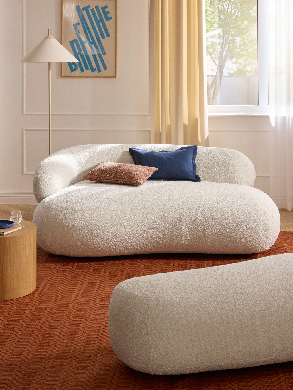Alba Bouclé Sofa (2-seater)