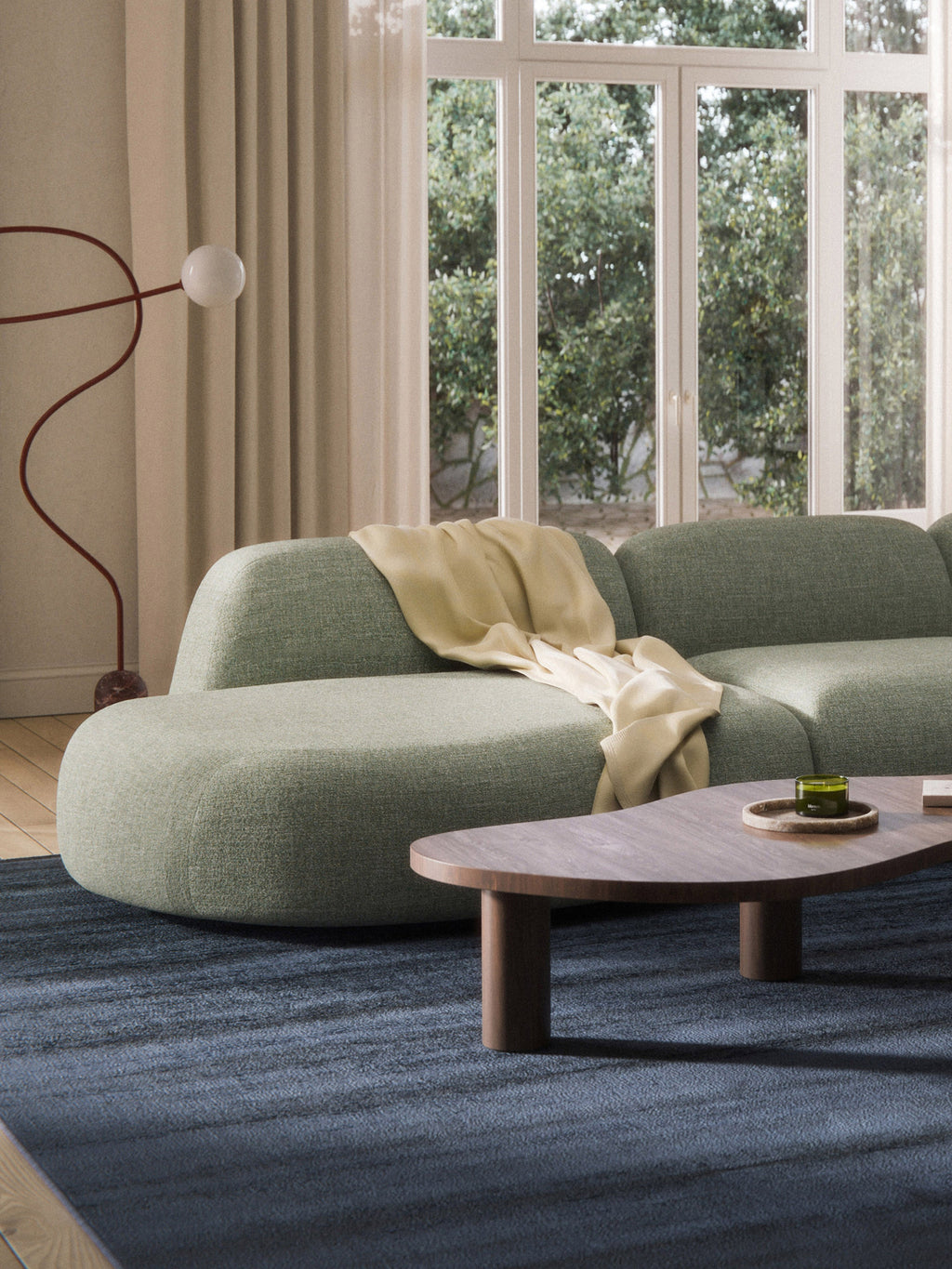 Wolke Bouclé Chaise Module