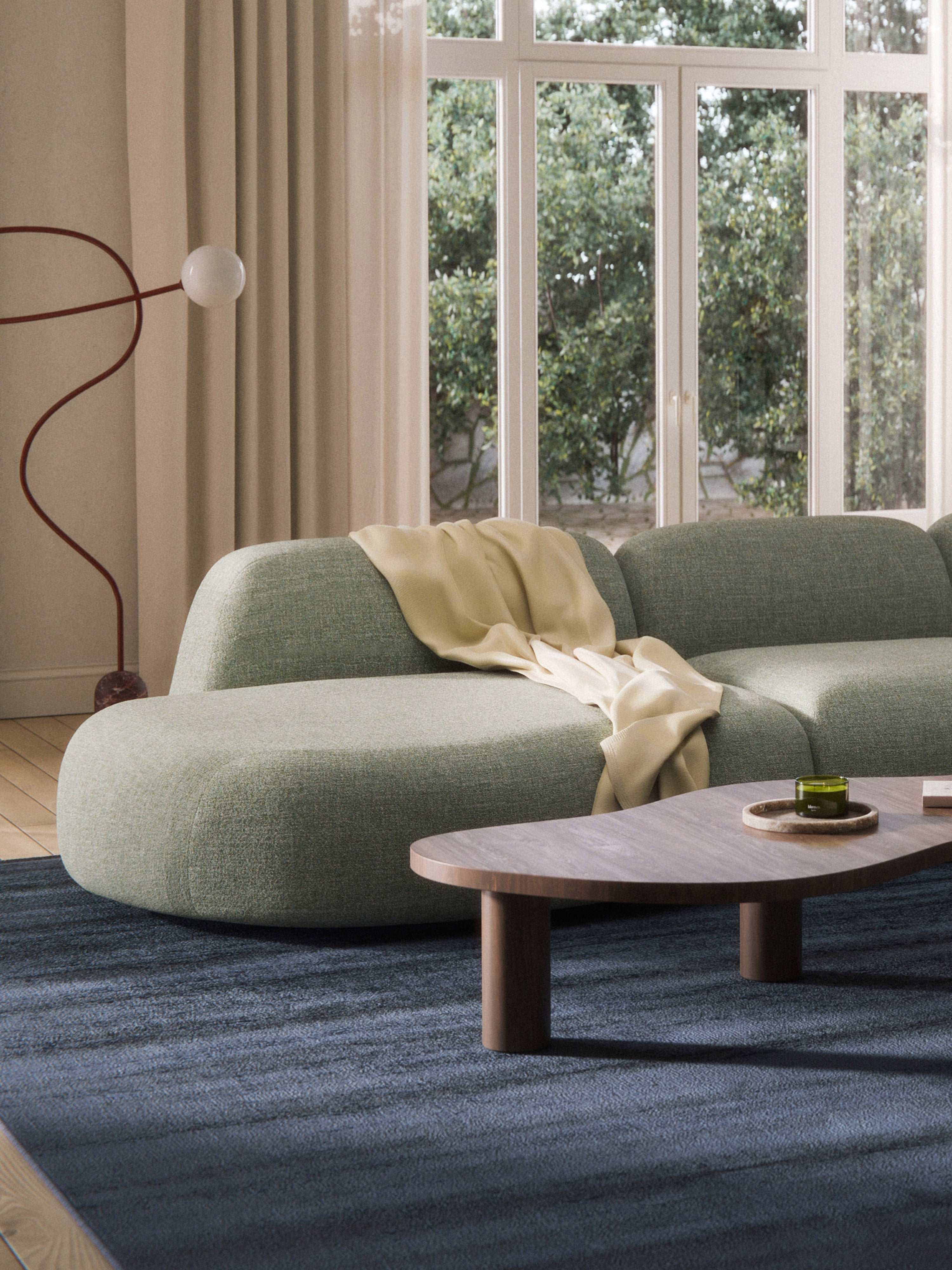 Wolke Bouclé Chaise Module