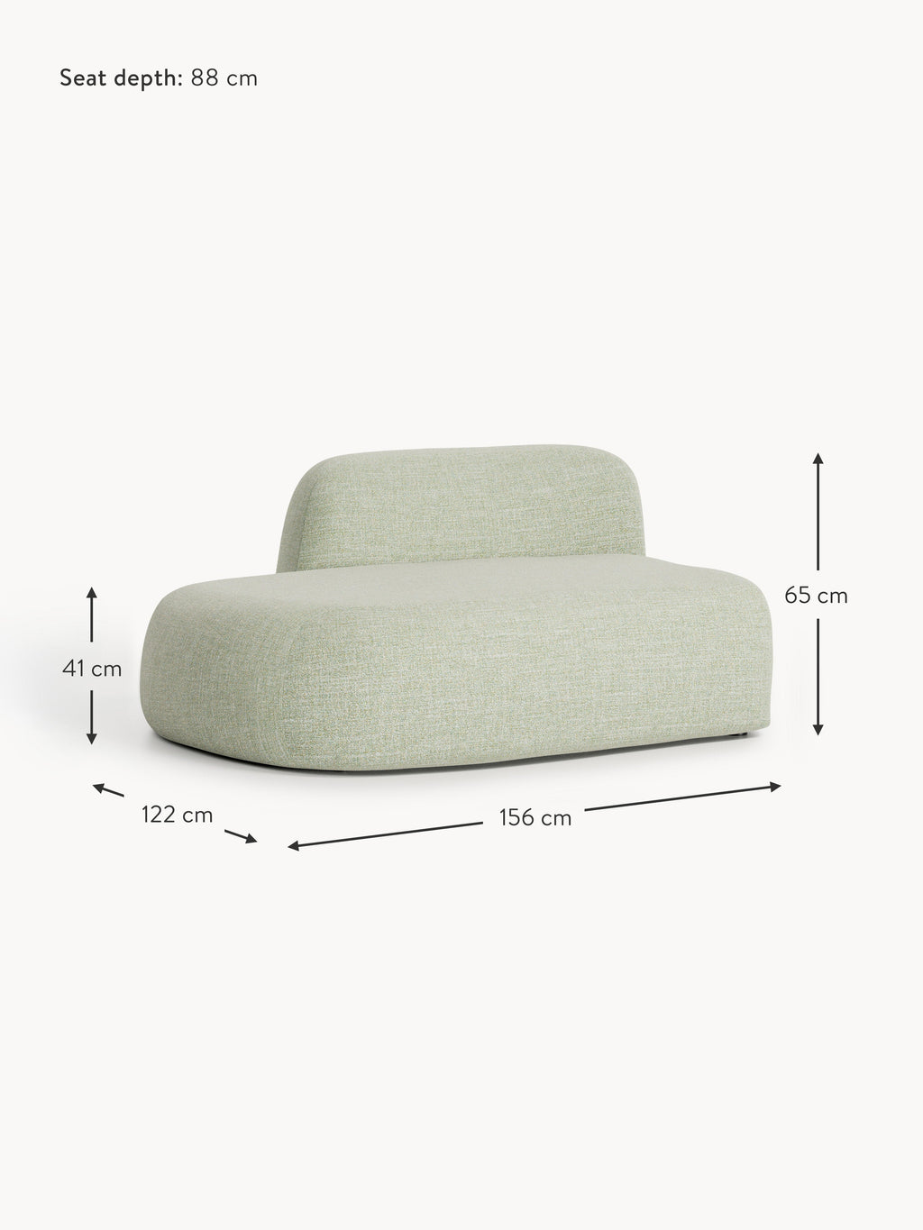 Wolke Bouclé Chaise Module