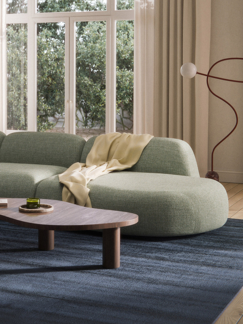 Wolke Bouclé Chaise Module