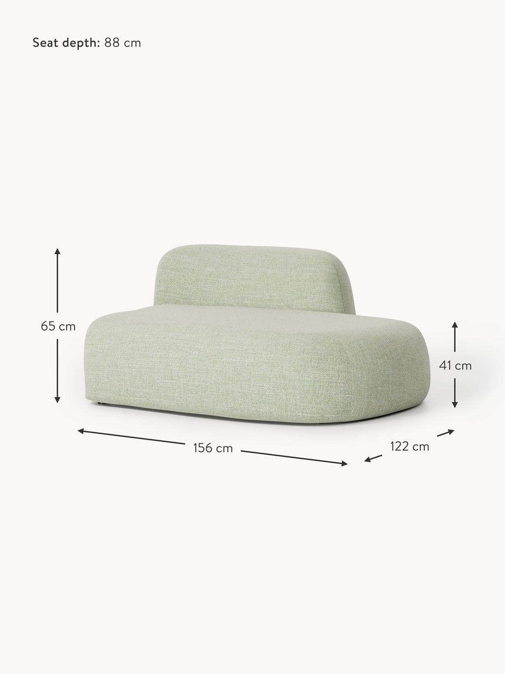 Wolke Bouclé Chaise Module