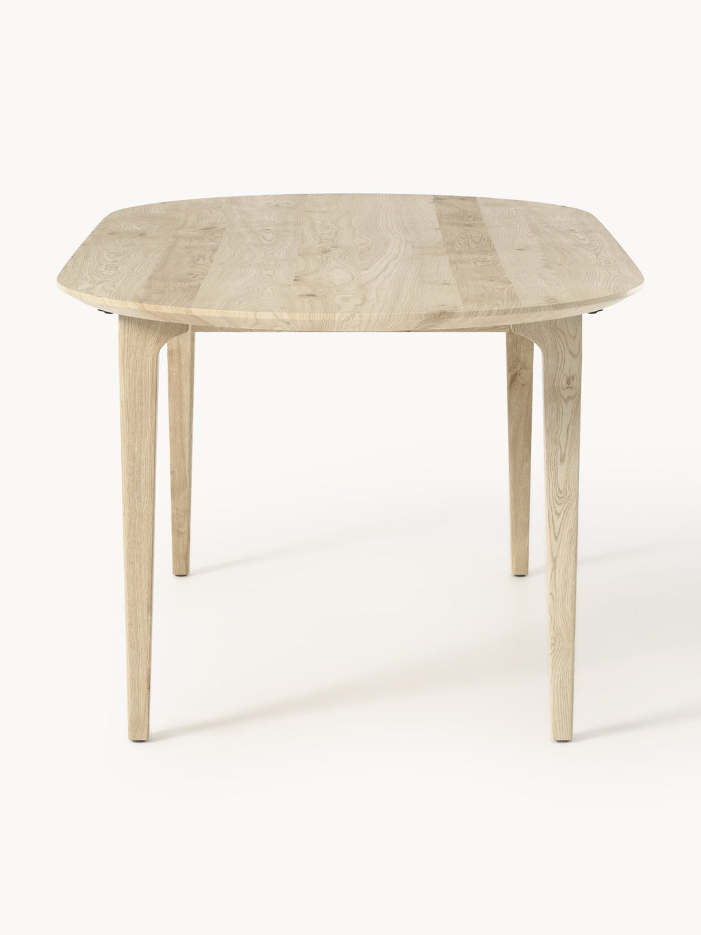 Archie Oval Oak Wood Dining Table, 200 x 100 cm