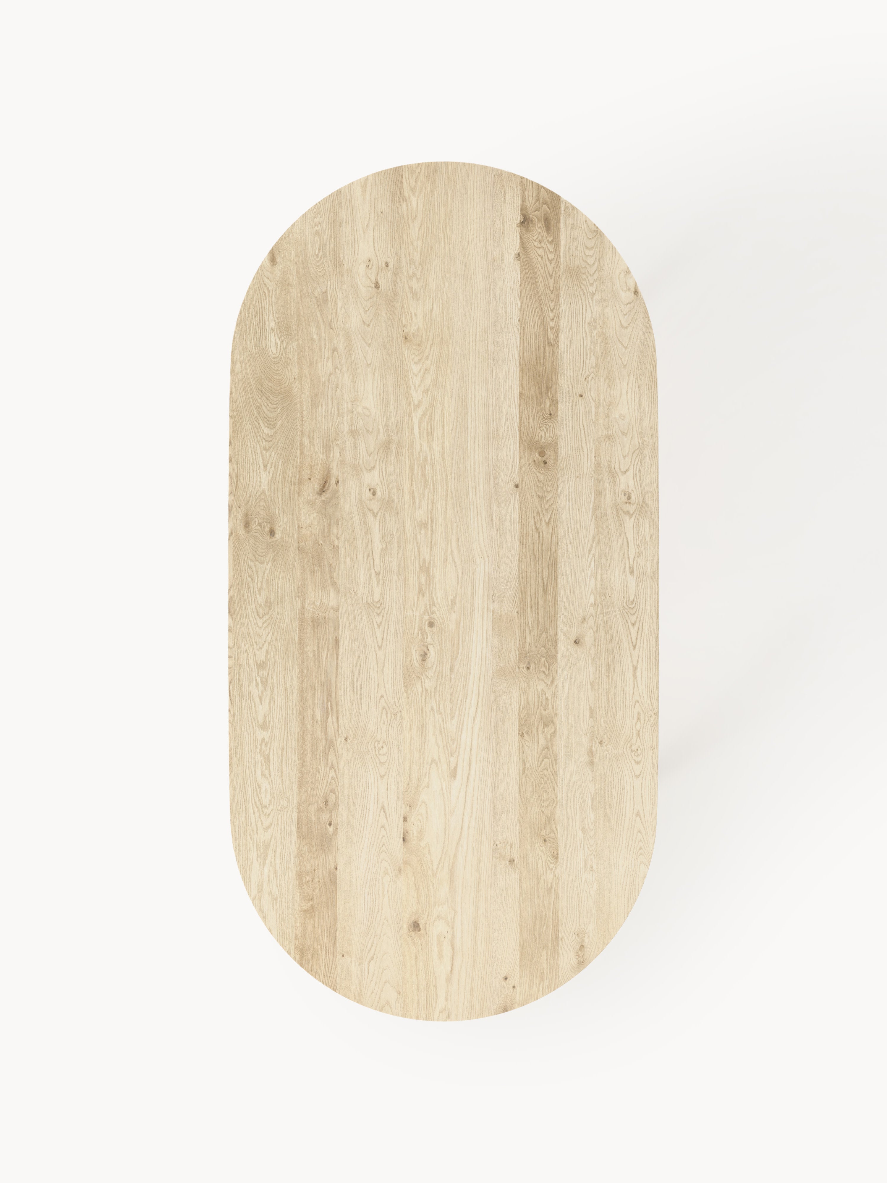Archie Oval Oak Wood Dining Table, 200 x 100 cm