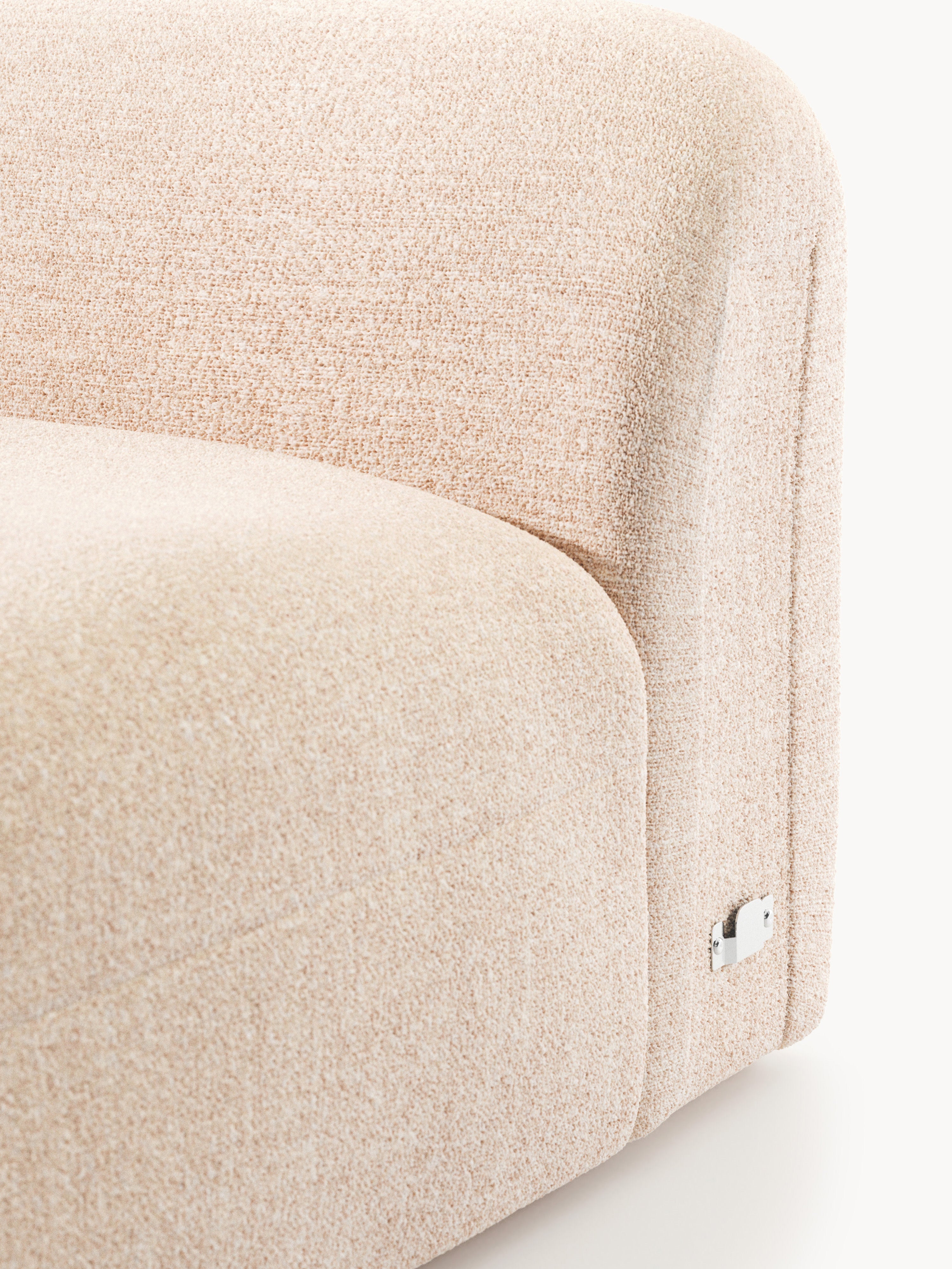 Wolke Bouclé Chaise Corner Module