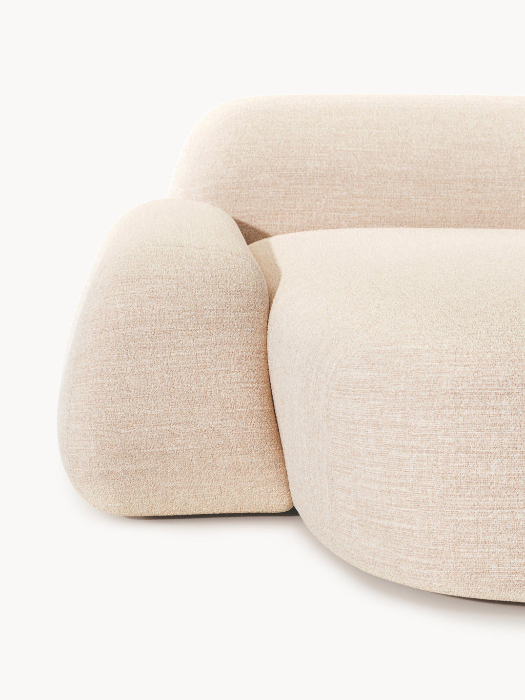 Wolke Bouclé Chaise Corner Module