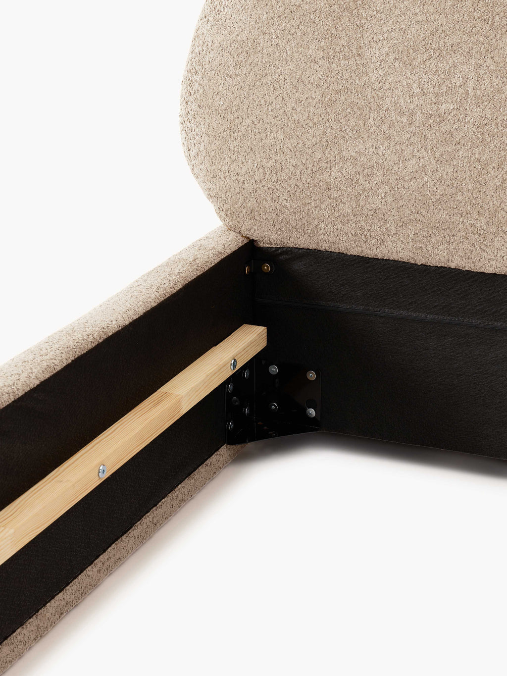 Alba Upholstered Teddy Bouclé Bed