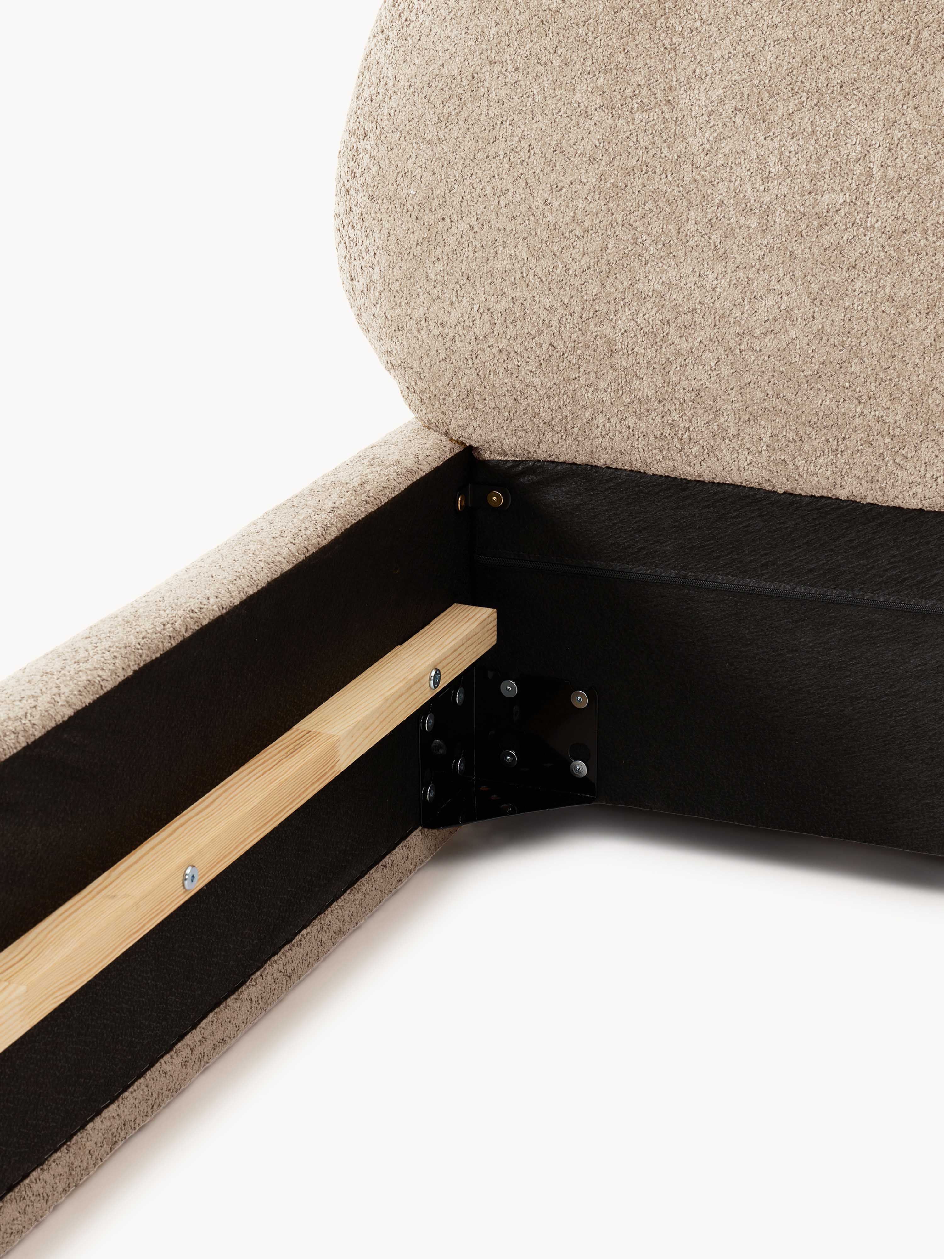 Alba Upholstered Teddy Bouclé Bed