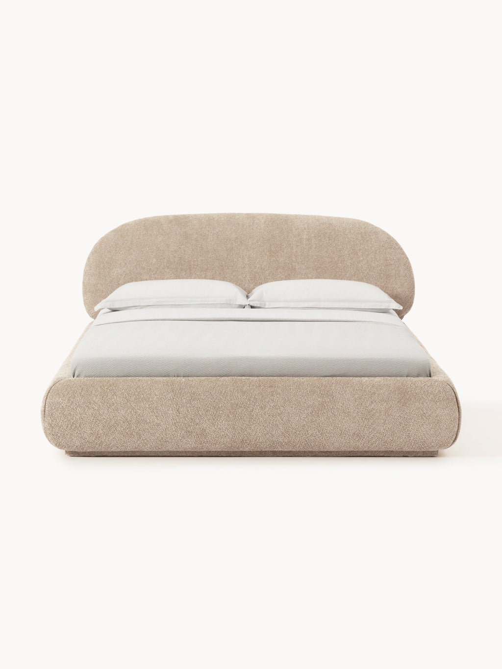 Alba Upholstered Teddy Bouclé Bed