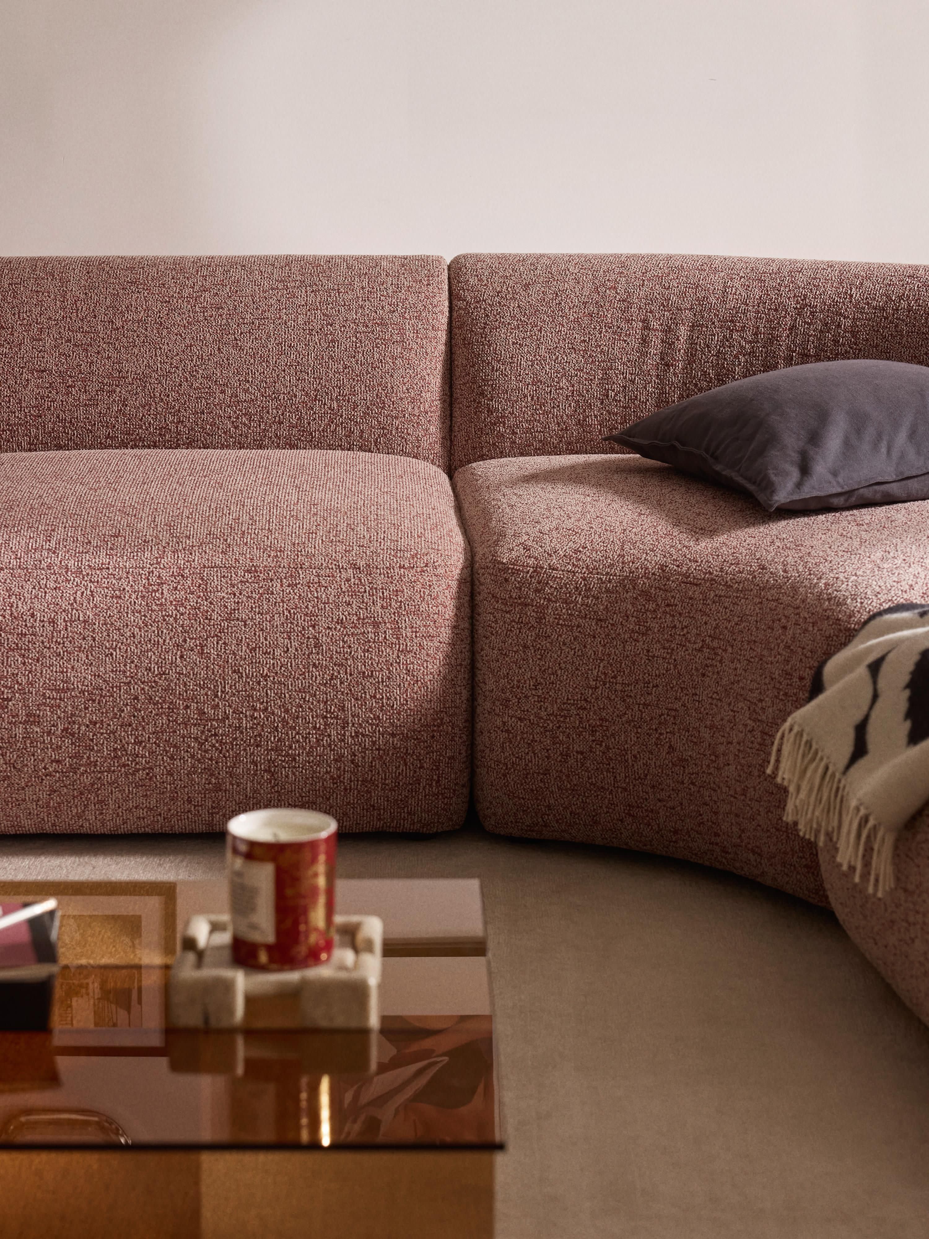 Sofia Modular Bouclé Corner Sofa (4-seater)