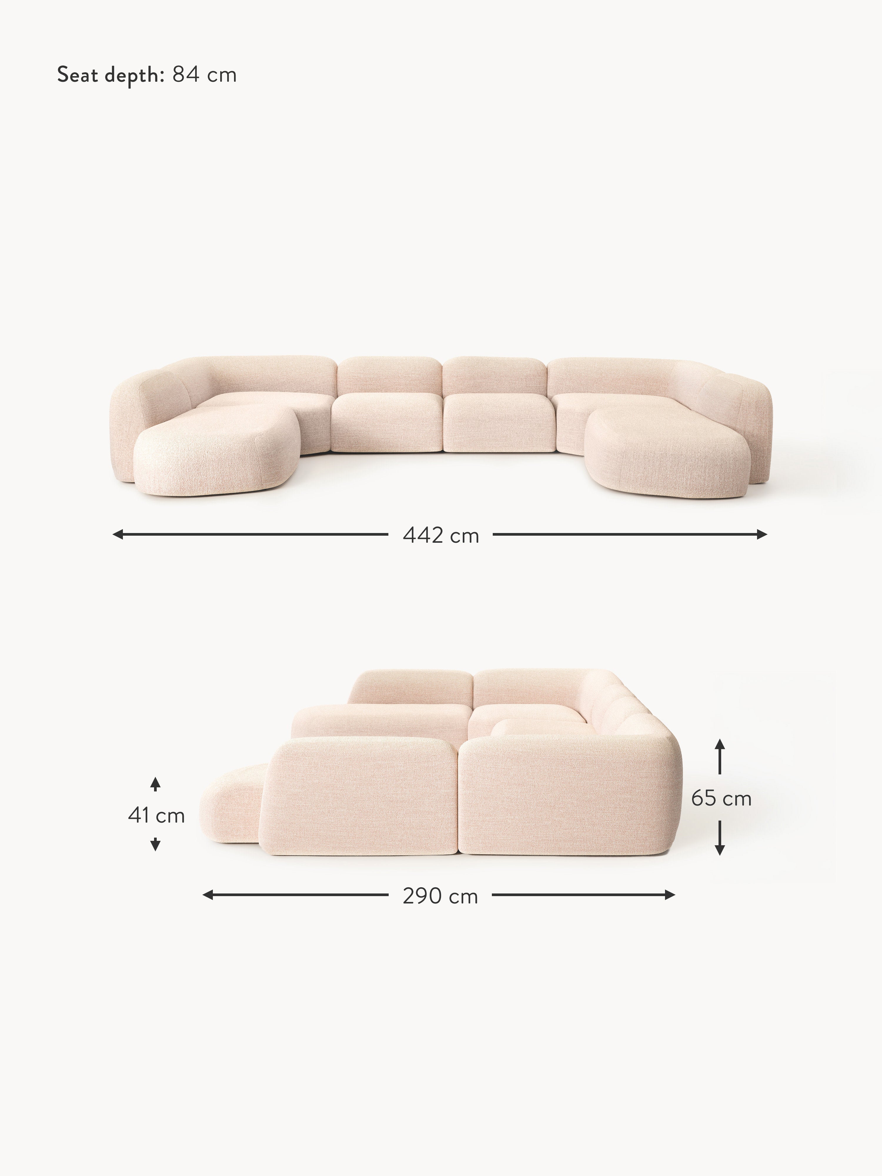 Wolke XL Modular Bouclé Sofa
