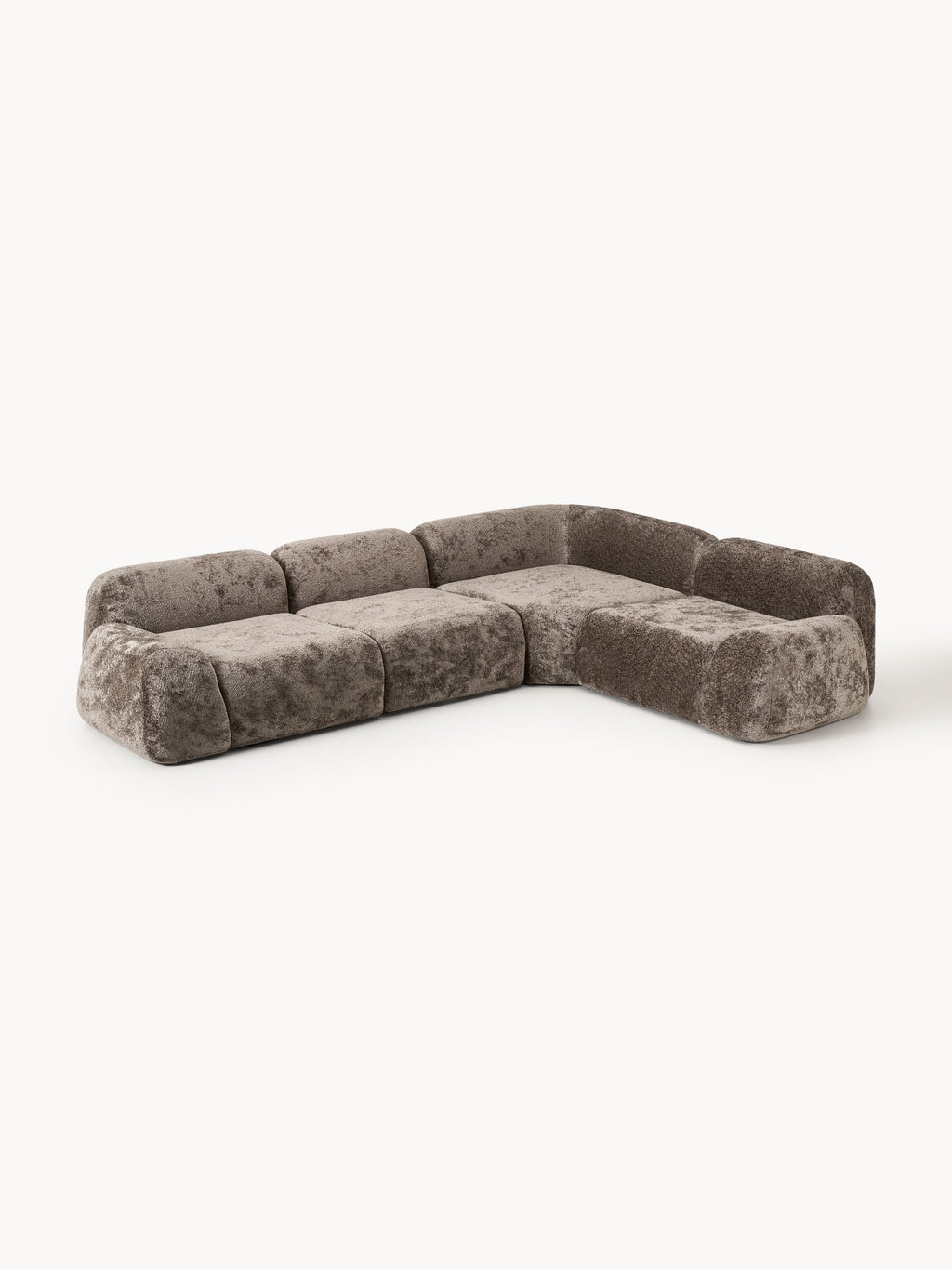Wolke Modular Teddy Bouclé Corner Sofa (4-seater)