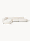 Gallery image 1 - XL Modular Teddy Bouclé Corner Sofa Wolke with Chaise Ends