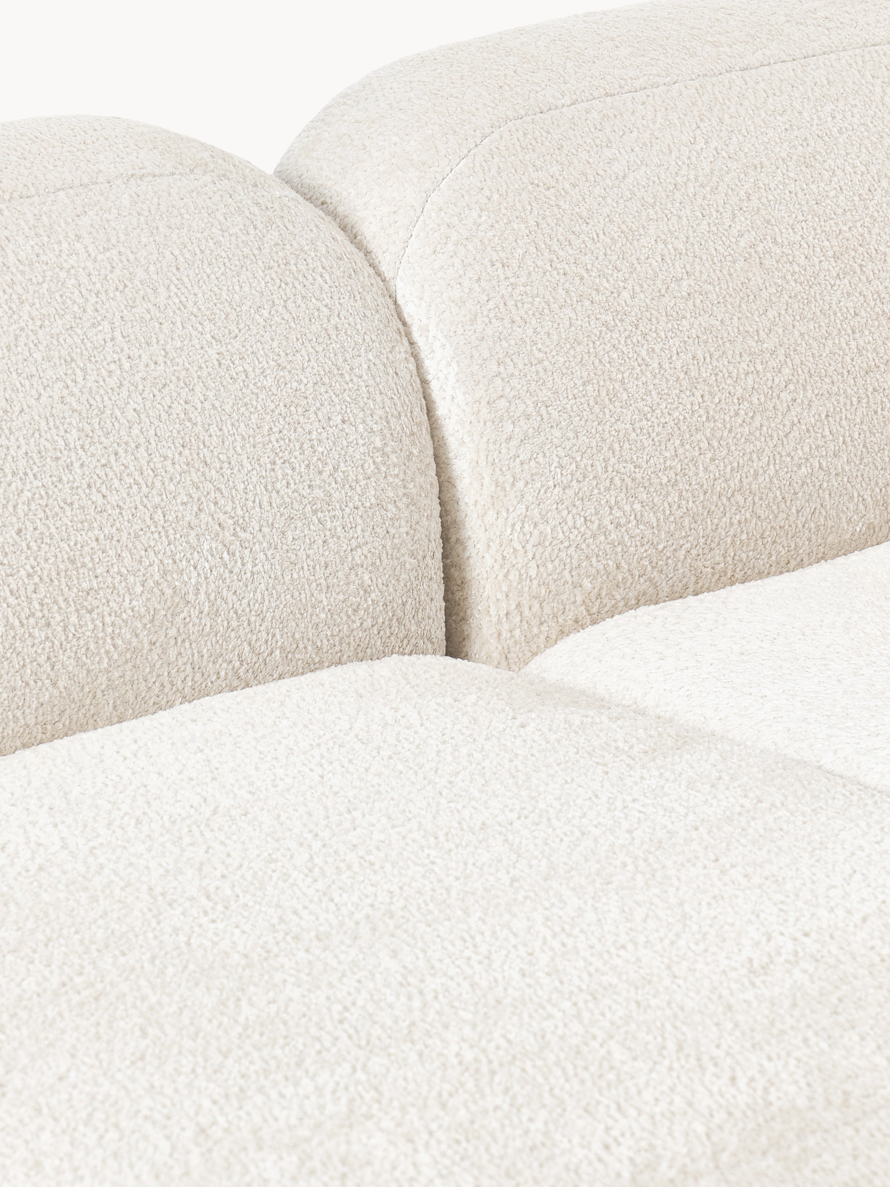 Wolke XL Modular Teddy Bouclé Corner Sofa with Chaise Ends