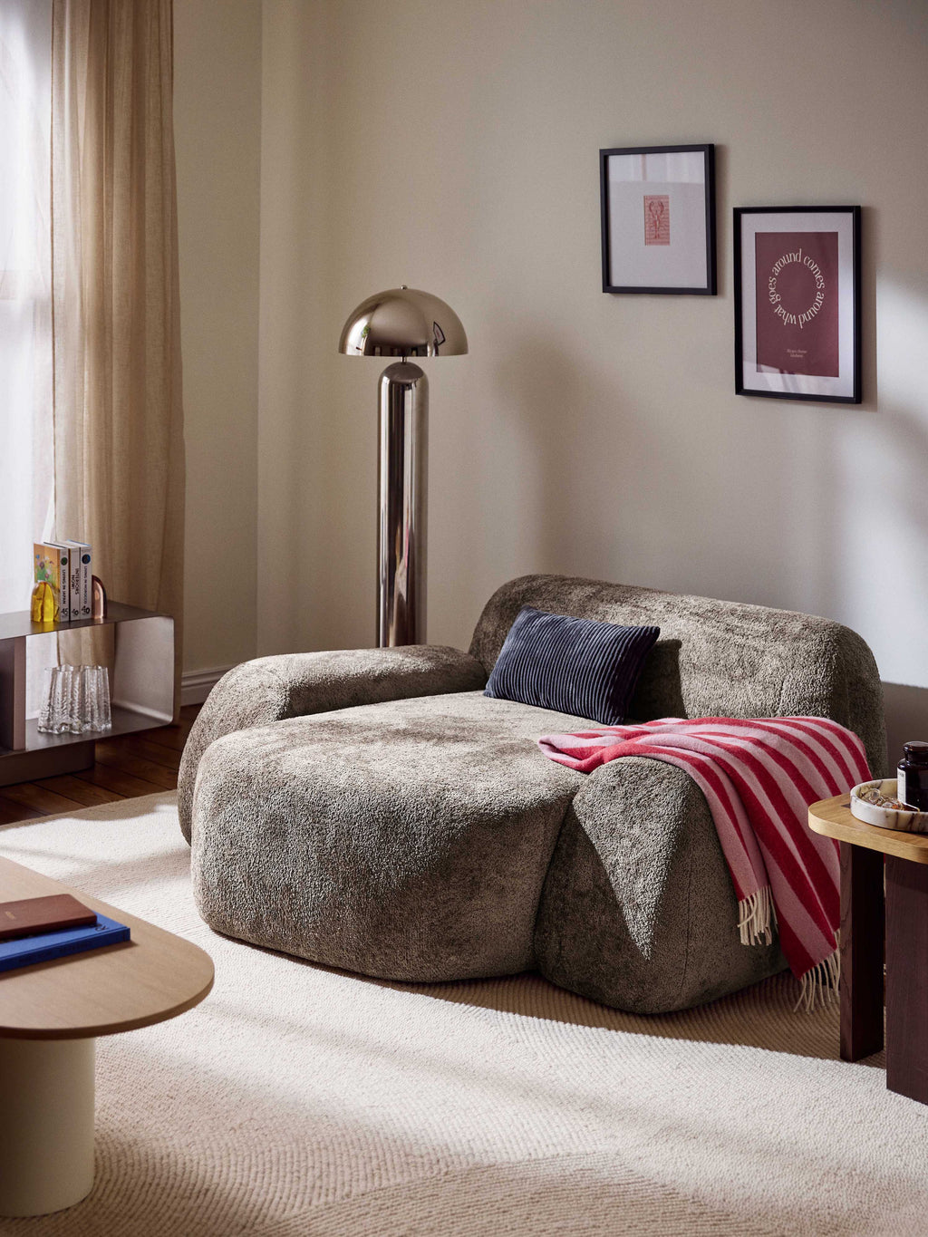 Wolke XL Teddy Bouclé Lounge Chair