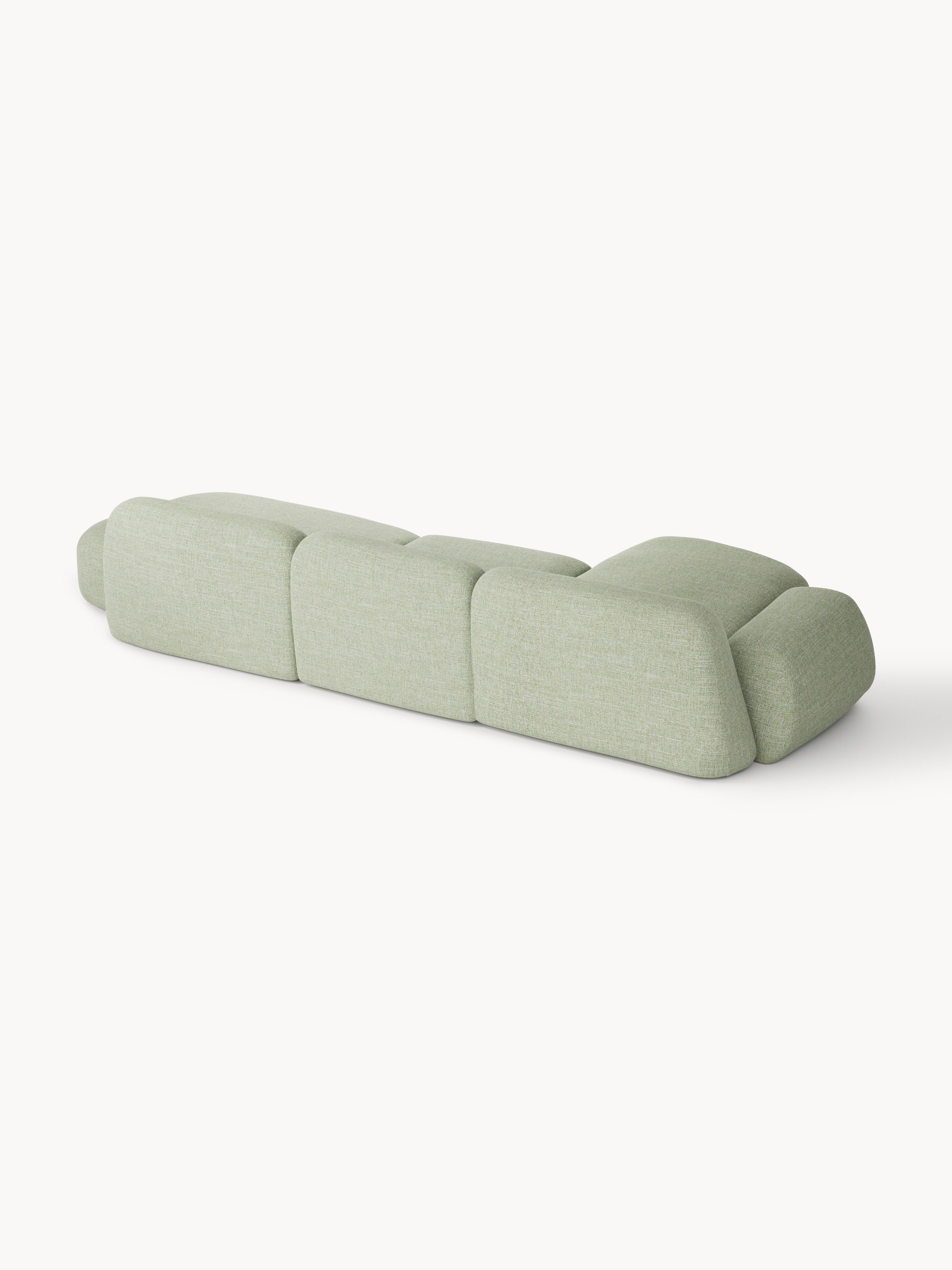 Wolke Modular Bouclé Corner Sofa (4-seater) with Chaise End
