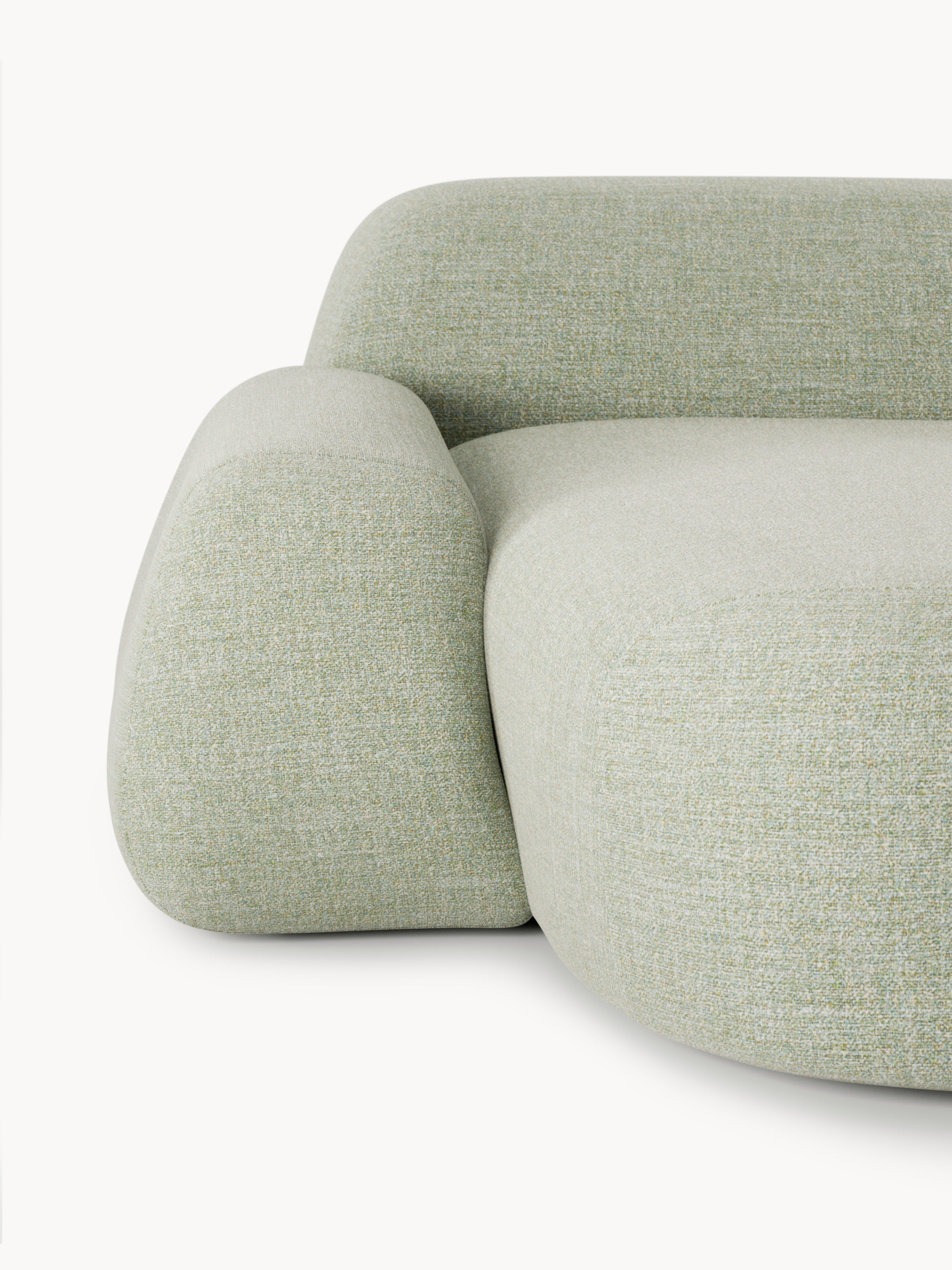 Wolke Modular Bouclé Corner Sofa (4-seater) with Chaise End