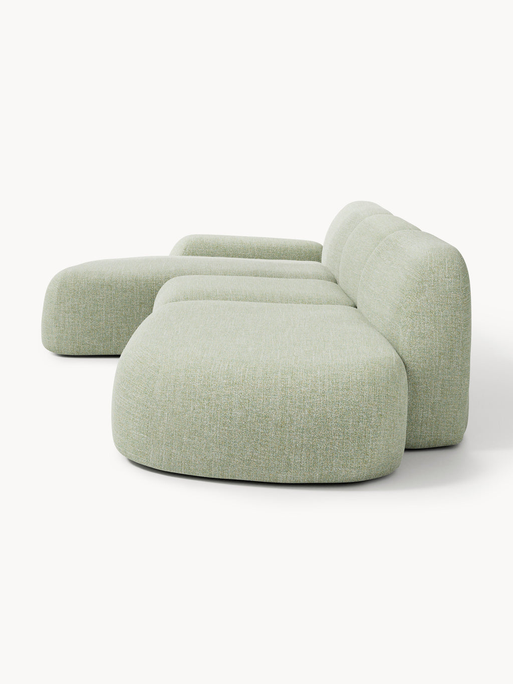 Wolke Modular Bouclé Corner Sofa (4-seater) with Chaise End