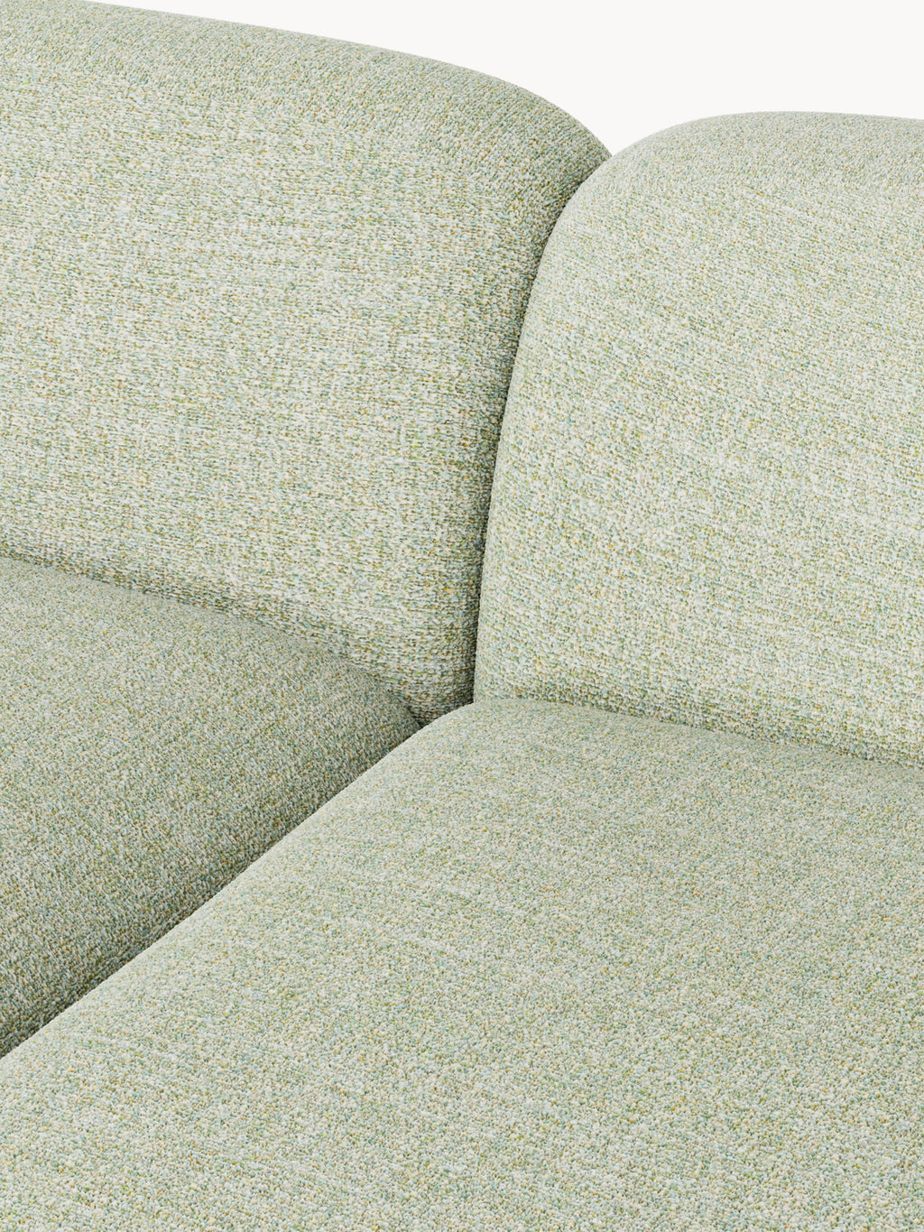 Wolke Modular Bouclé Corner Sofa (4-seater) with Chaise End
