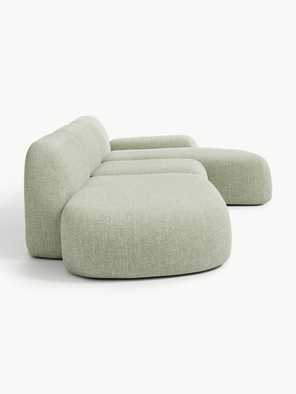 Wolke Modular Bouclé Corner Sofa (4-seater) with Chaise End