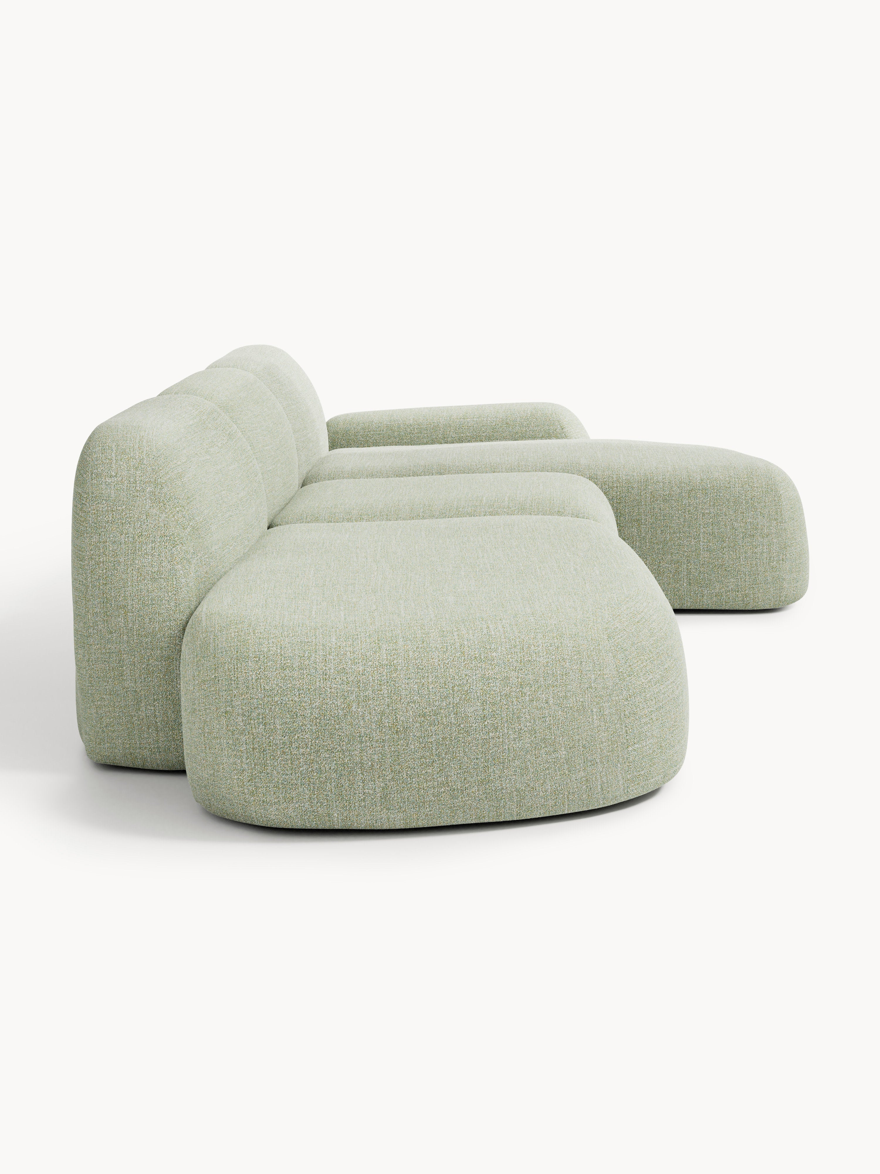 Wolke Modular Bouclé Corner Sofa (4-seater) with Chaise End