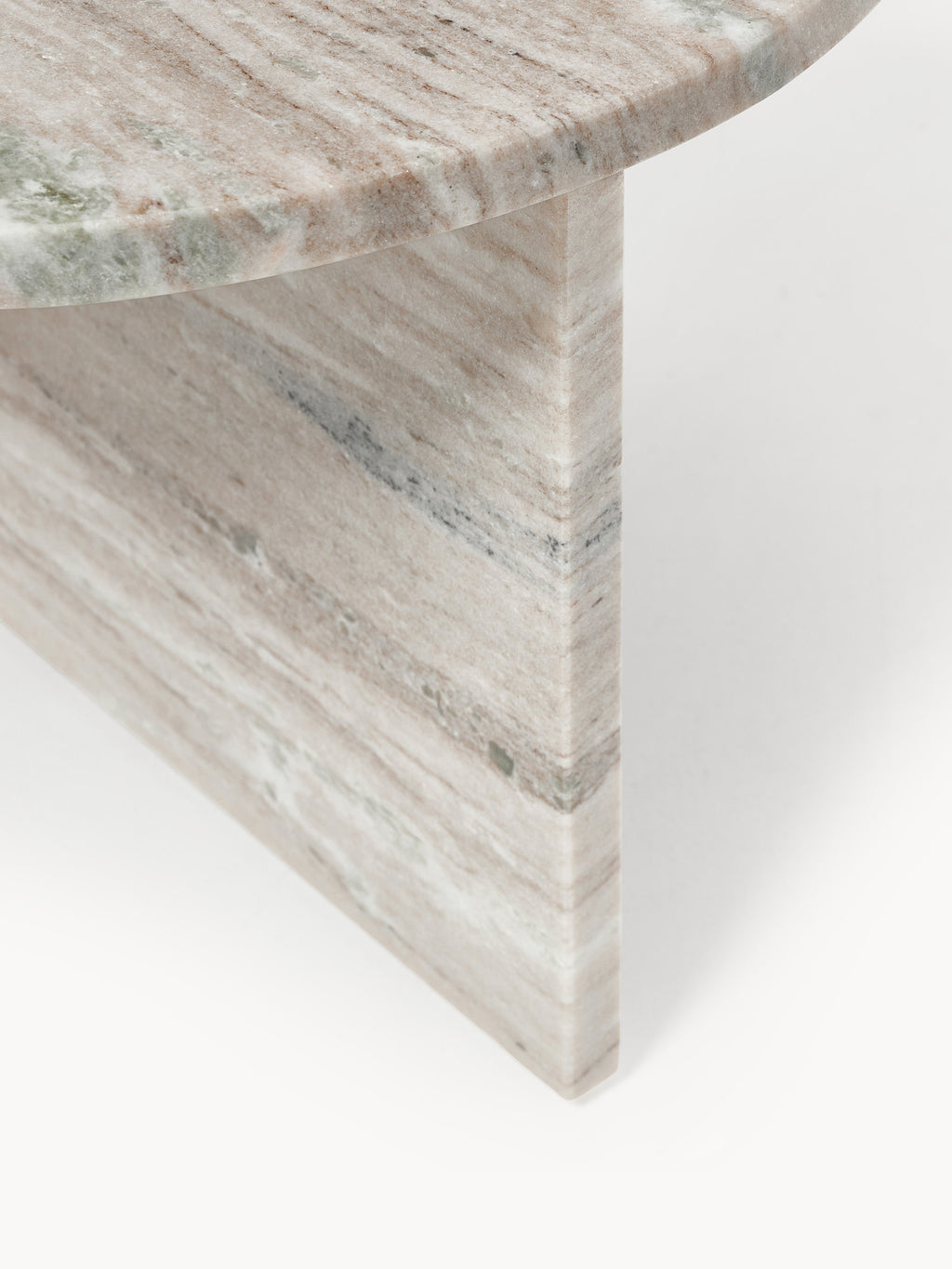Leander Oval Marble Coffee Table