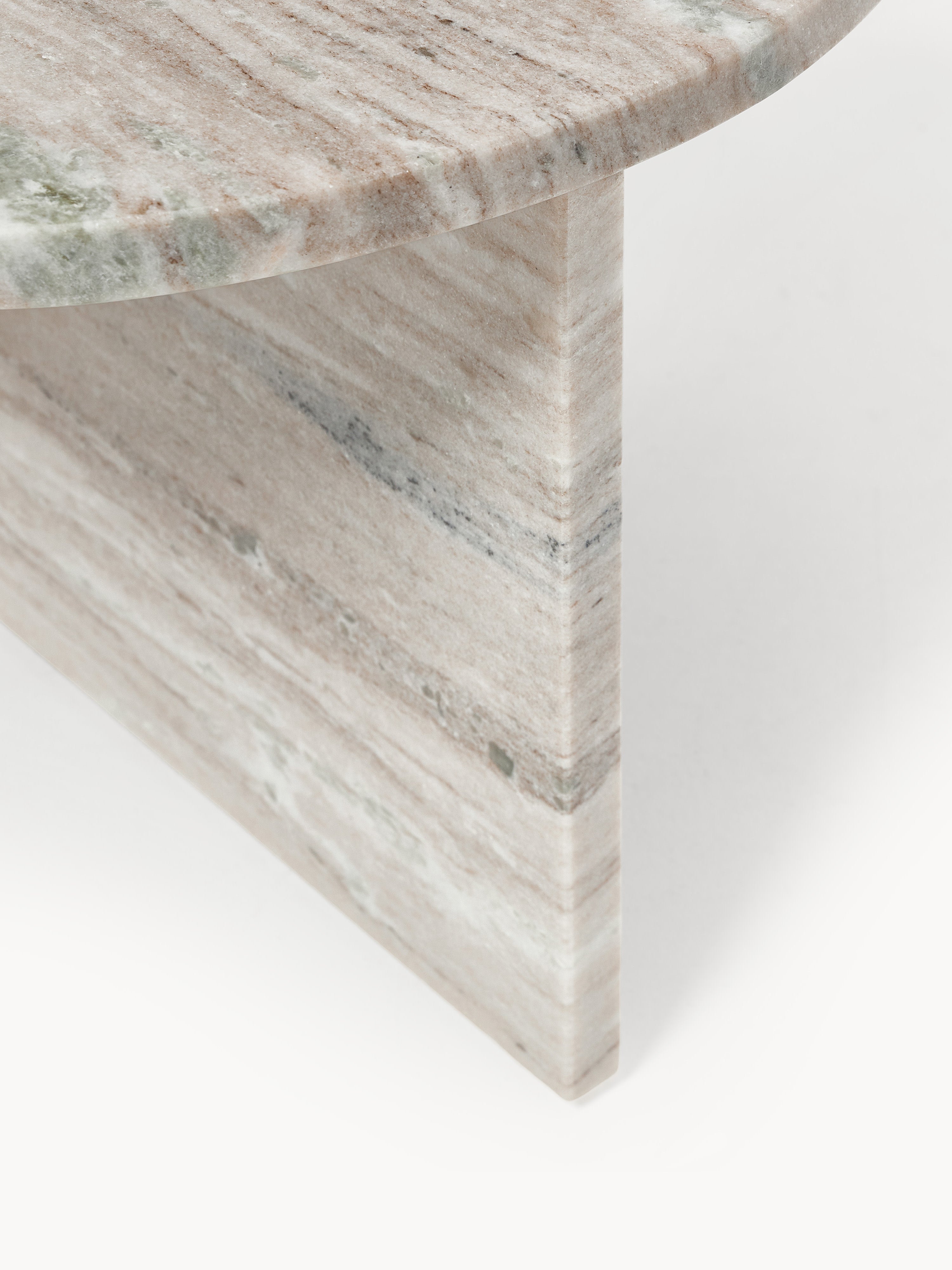 Leander Oval Marble Coffee Table
