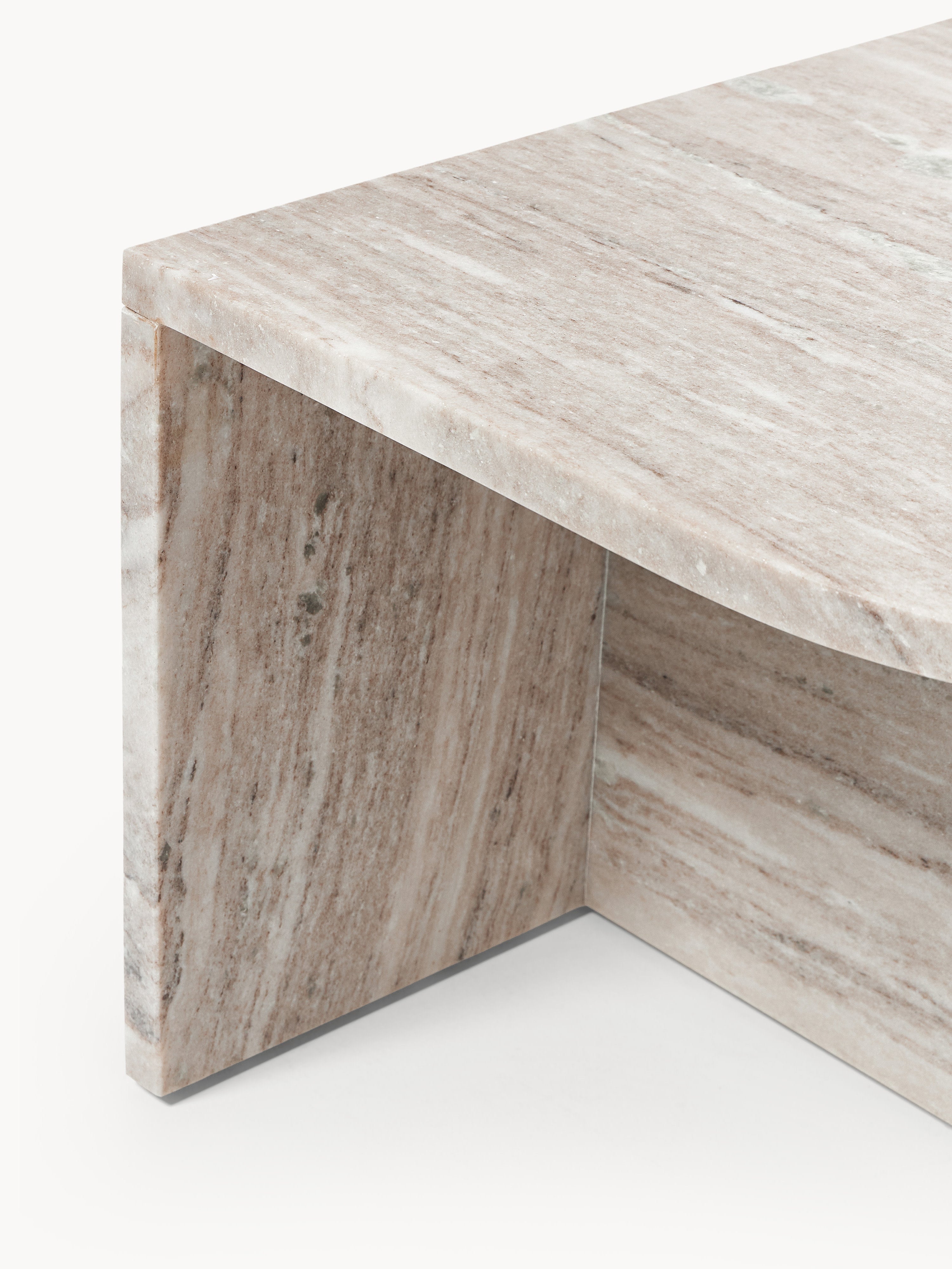 Leander Oval Marble Coffee Table