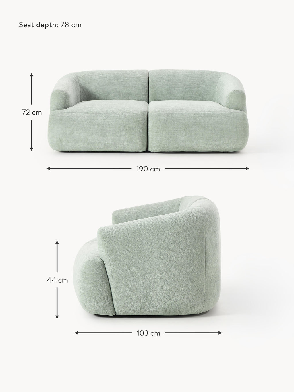 Sofia Modular Sofa (2-seater)