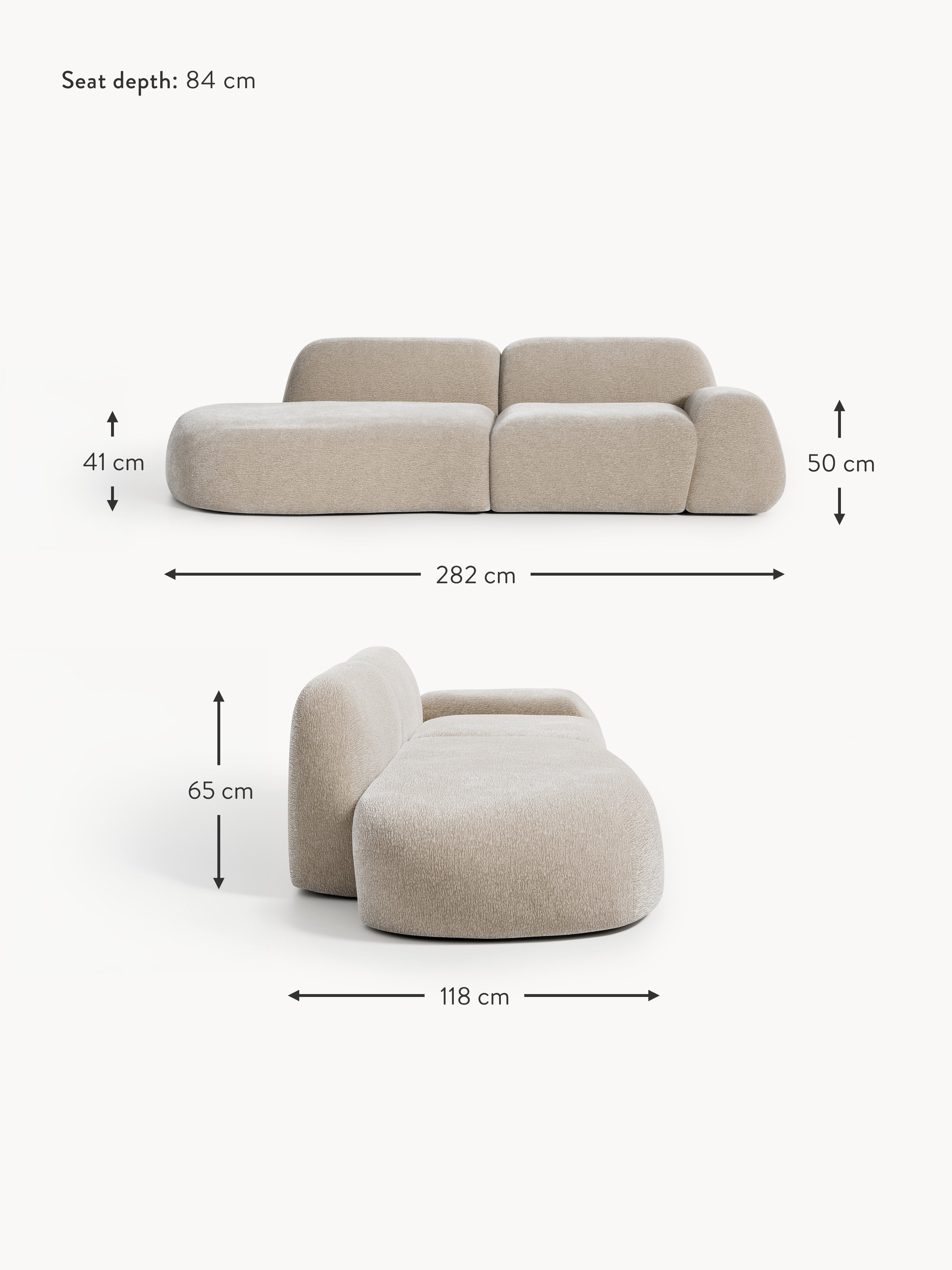 Wolke Modular Chaise (3-seater)