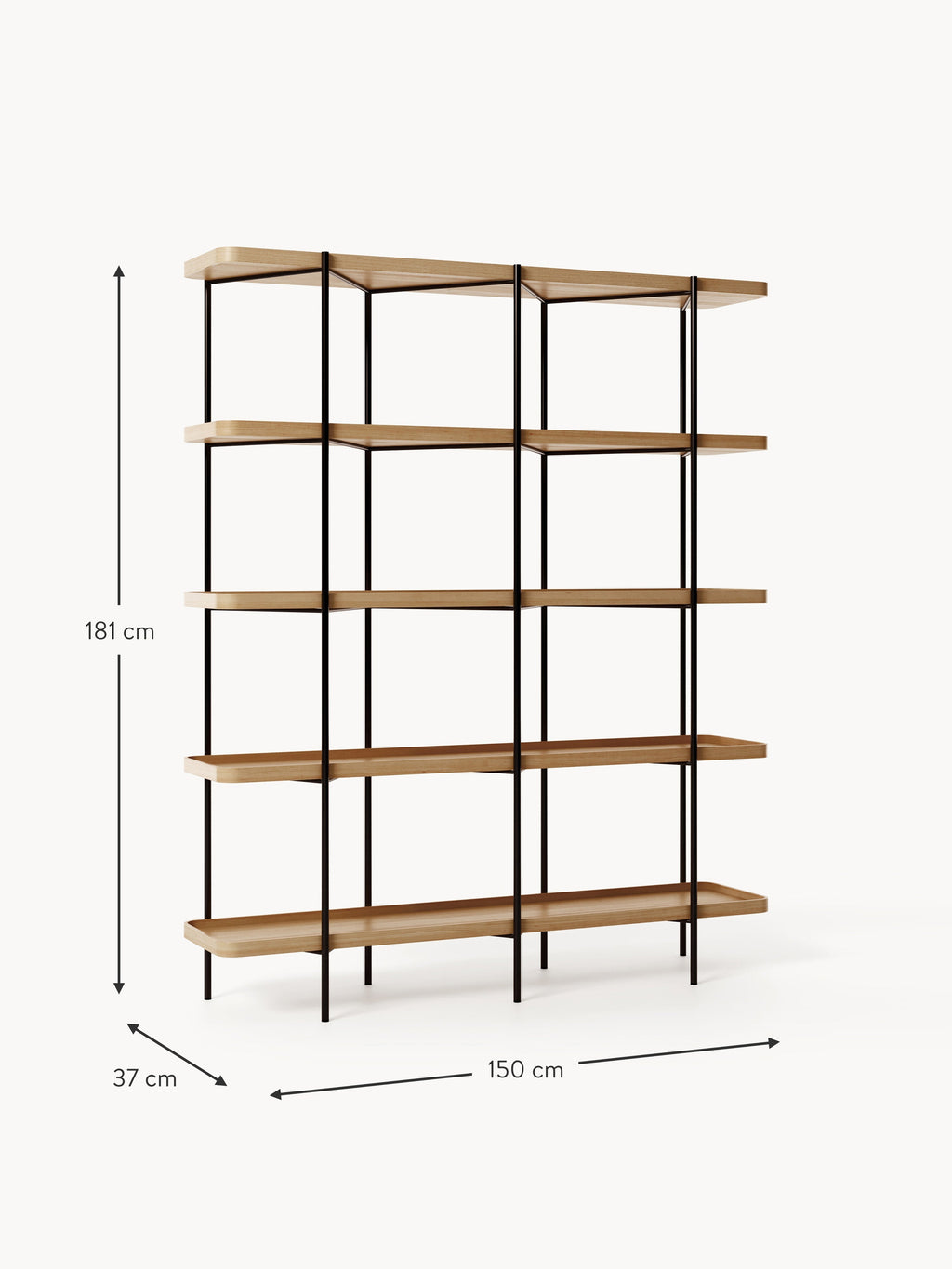 Renee Large Wooden Shelving Unit