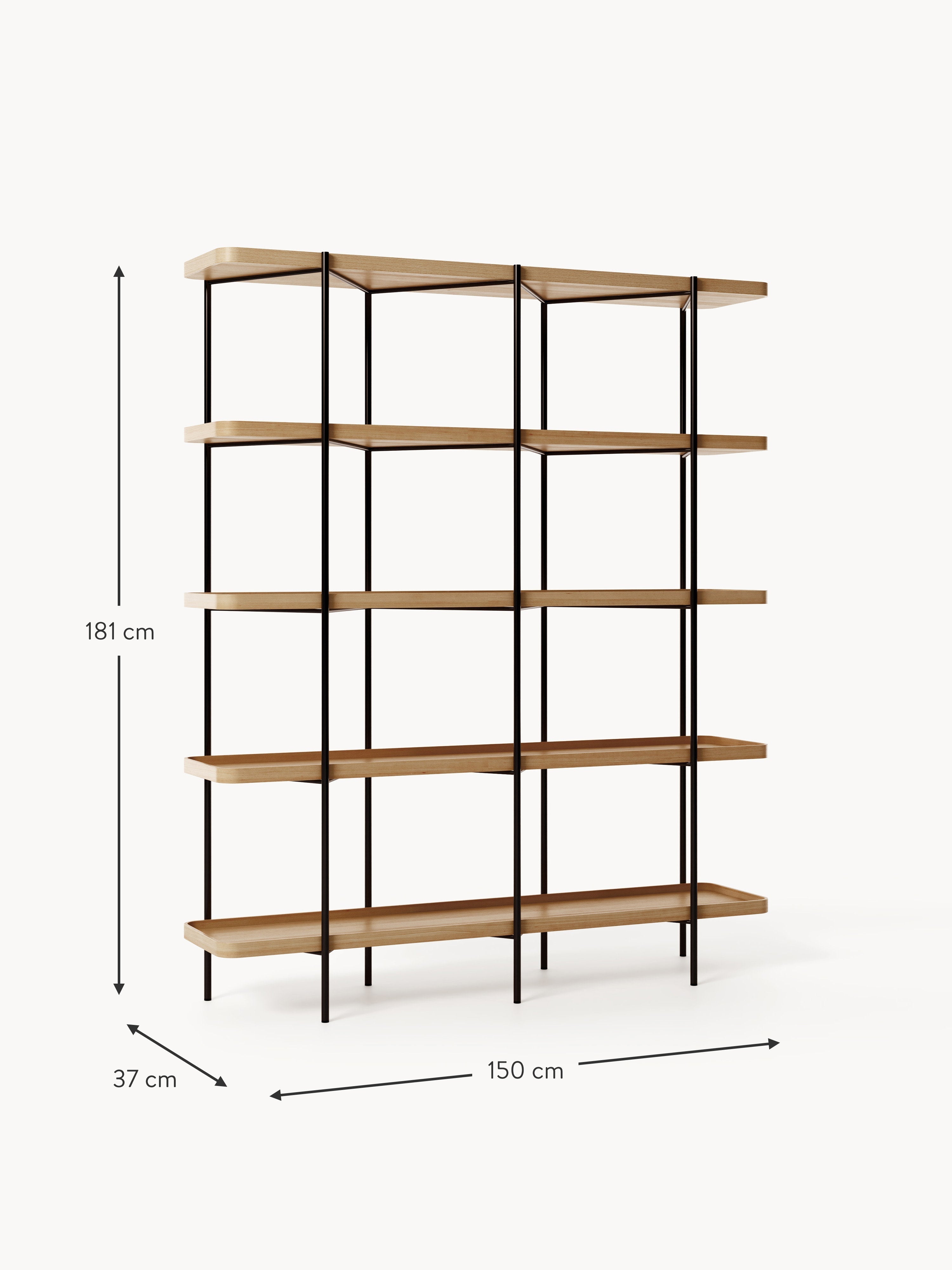 Renee Large Wooden Shelving Unit