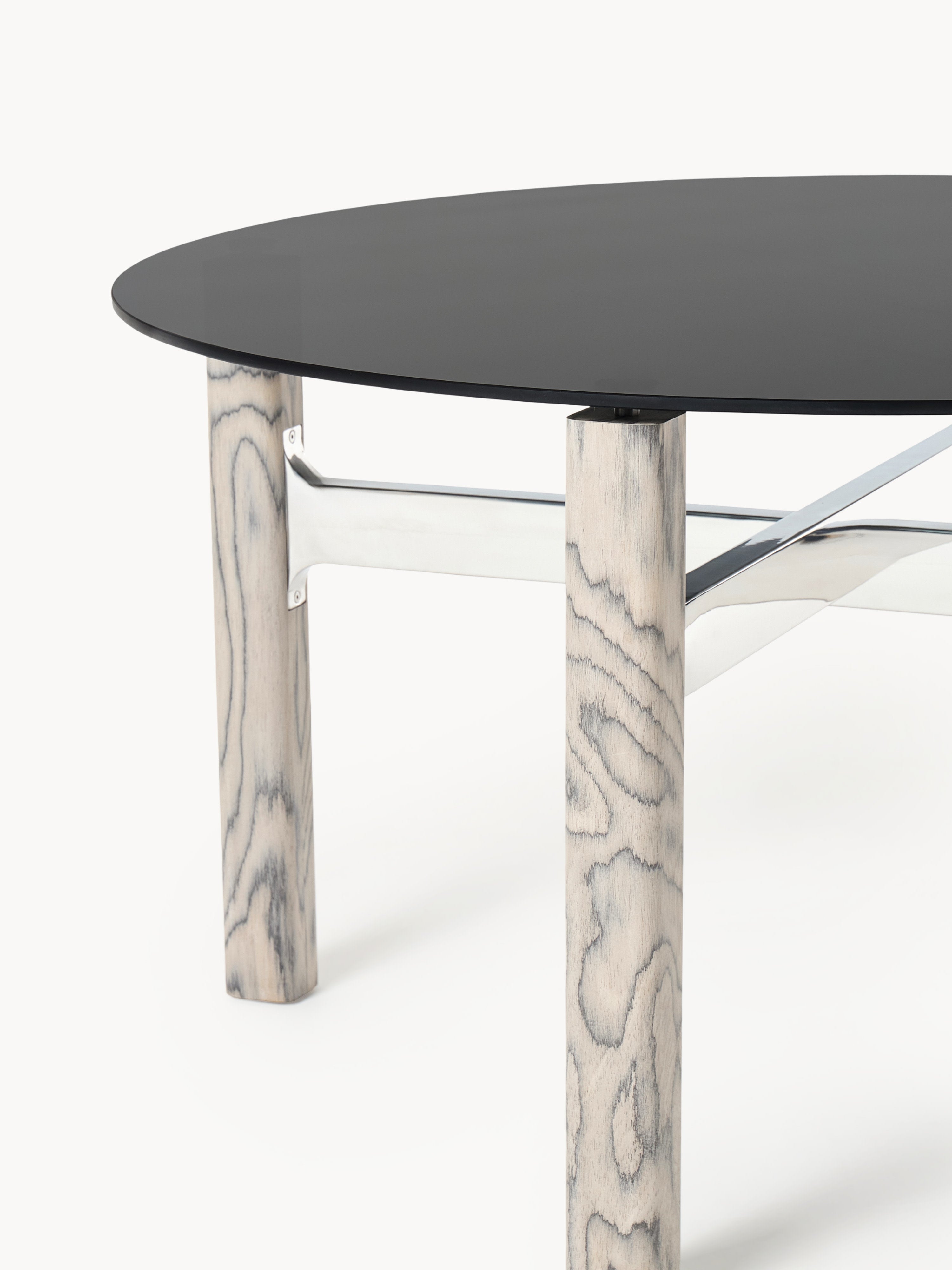 Sam Dining Table with Glass Top, in various sizes