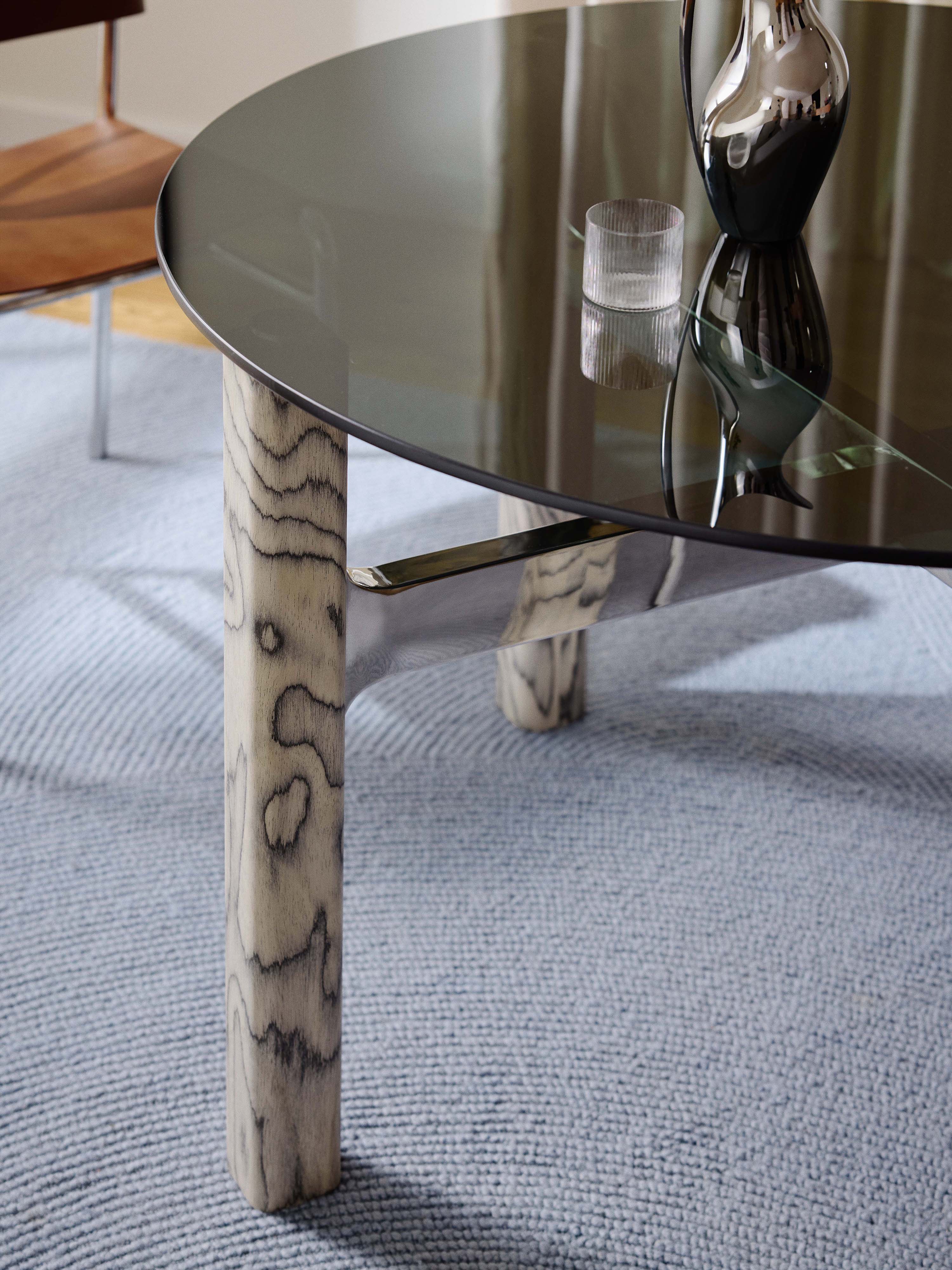 Sam Dining Table with Glass Top, in various sizes