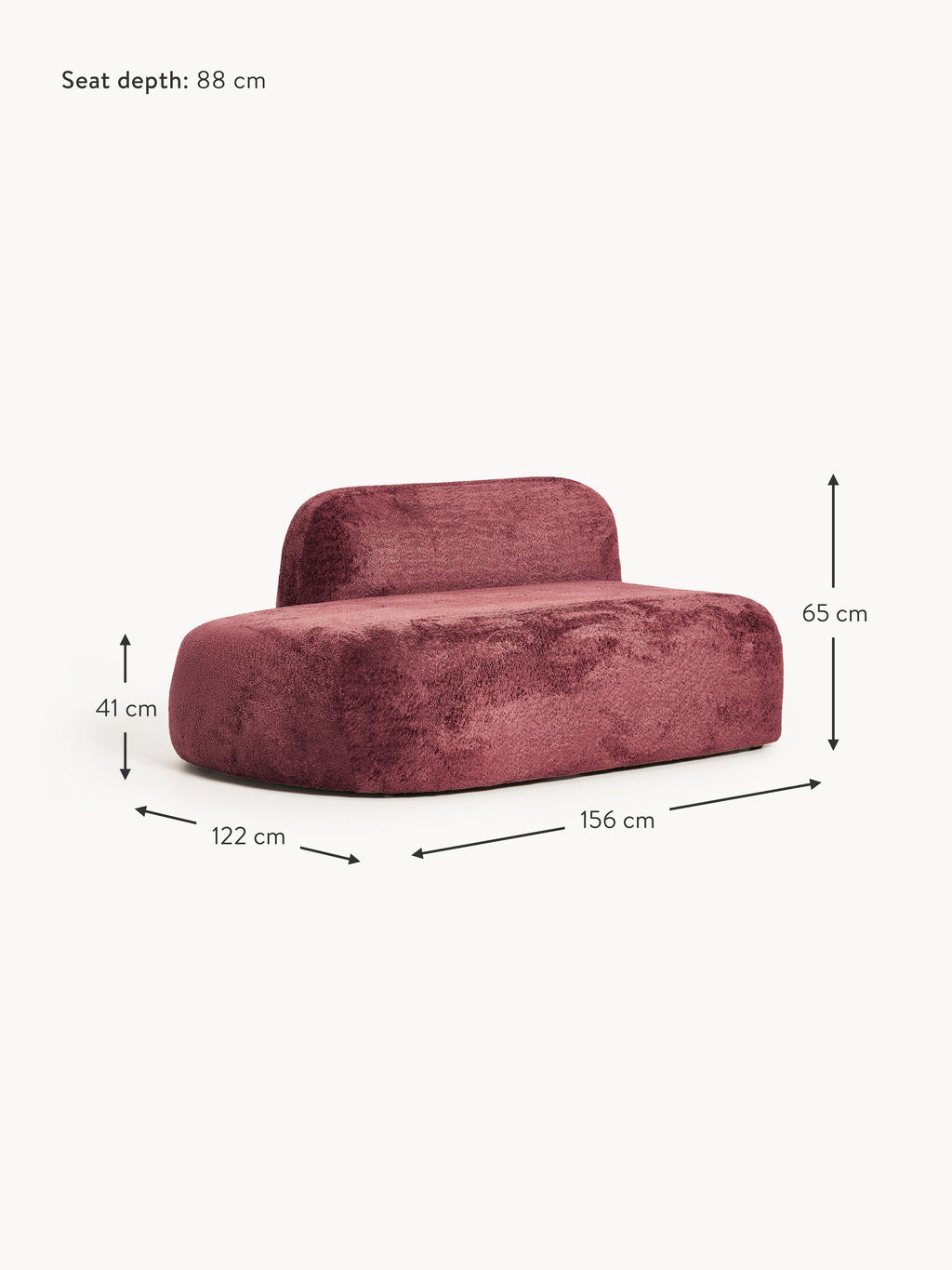 Wolke Teddy Bouclé Chaise Module