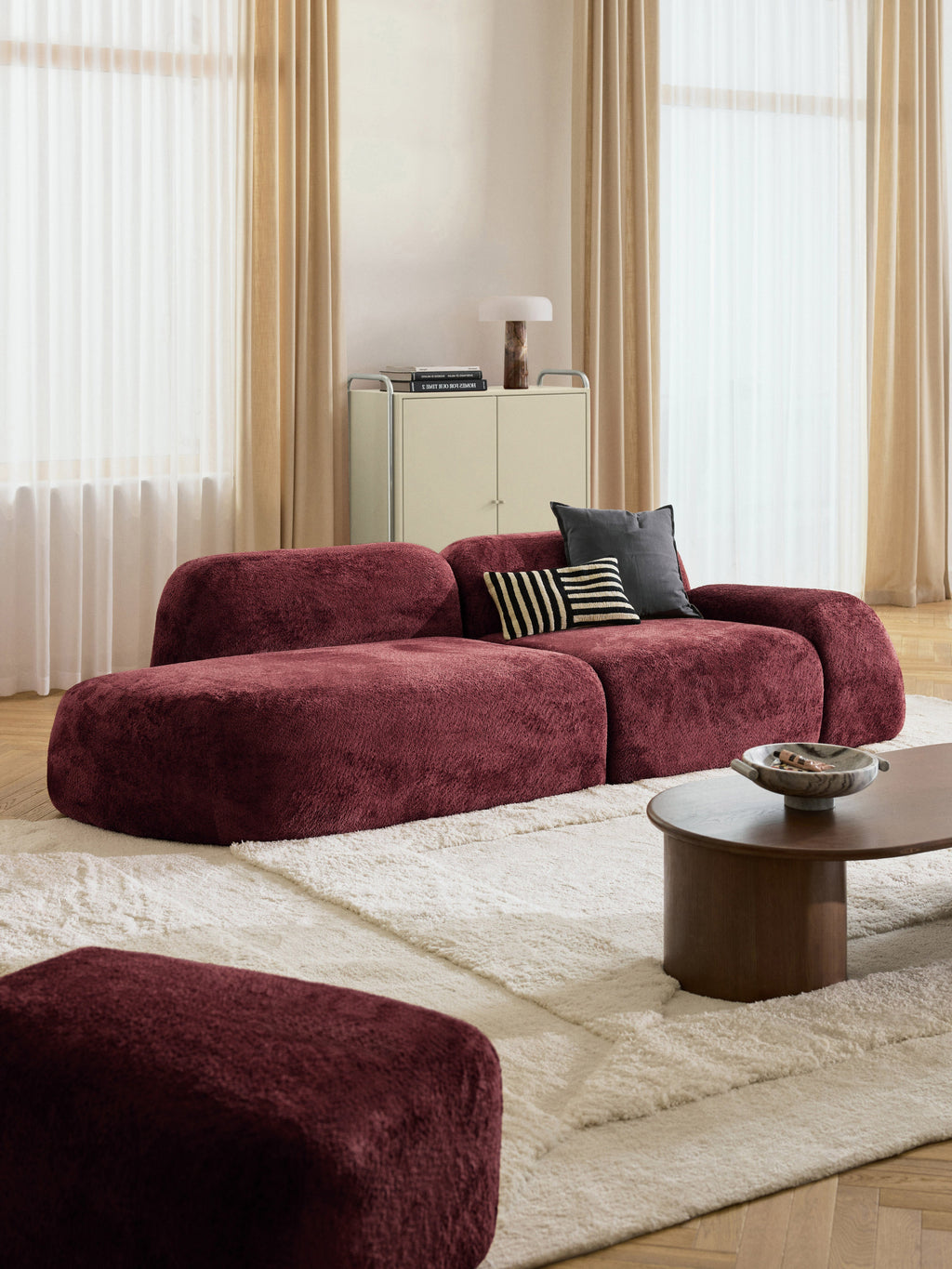 Wolke Teddy Bouclé Chaise Module