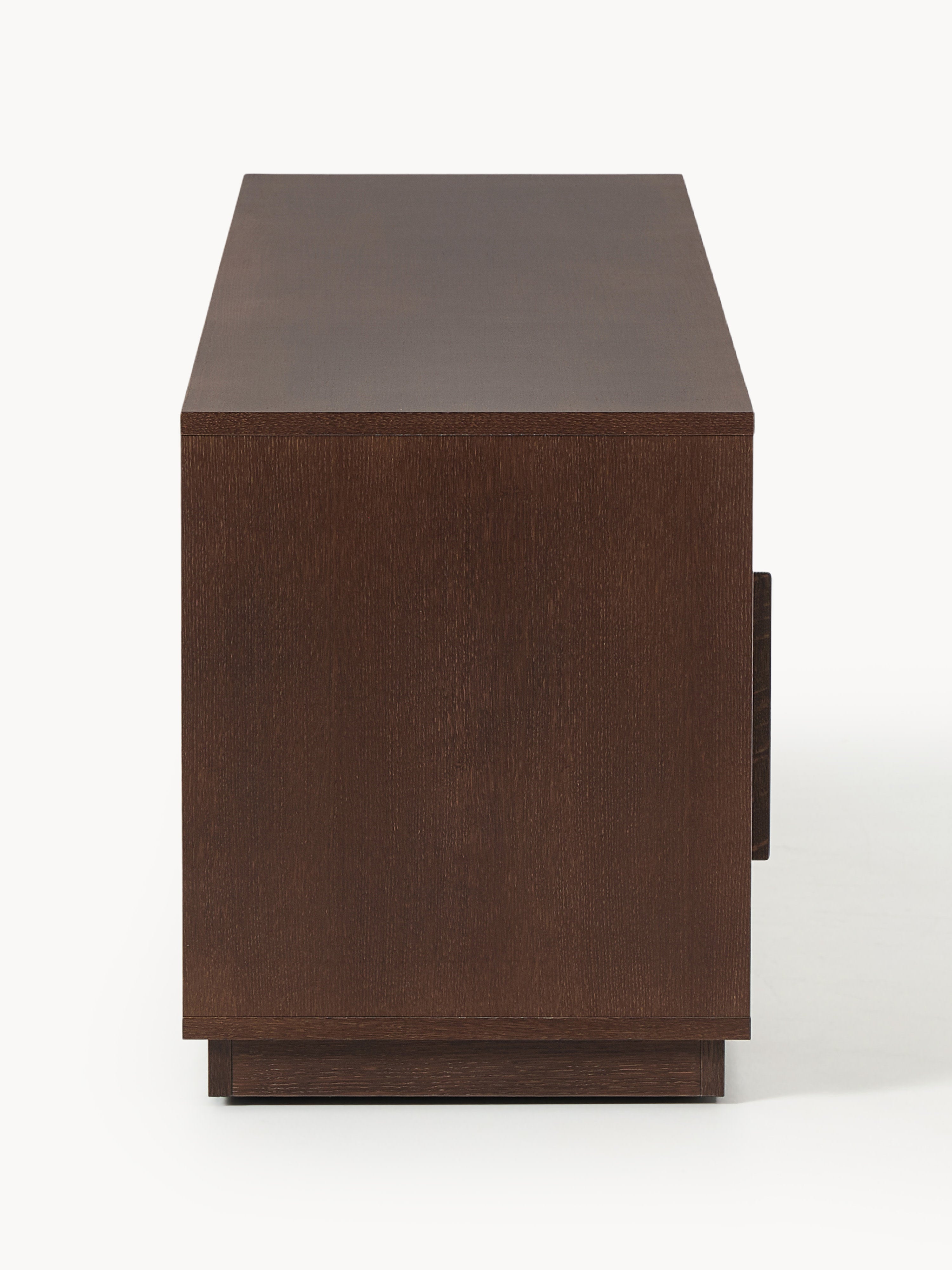 Wisp Wooden TV Stand with Upholstered Front