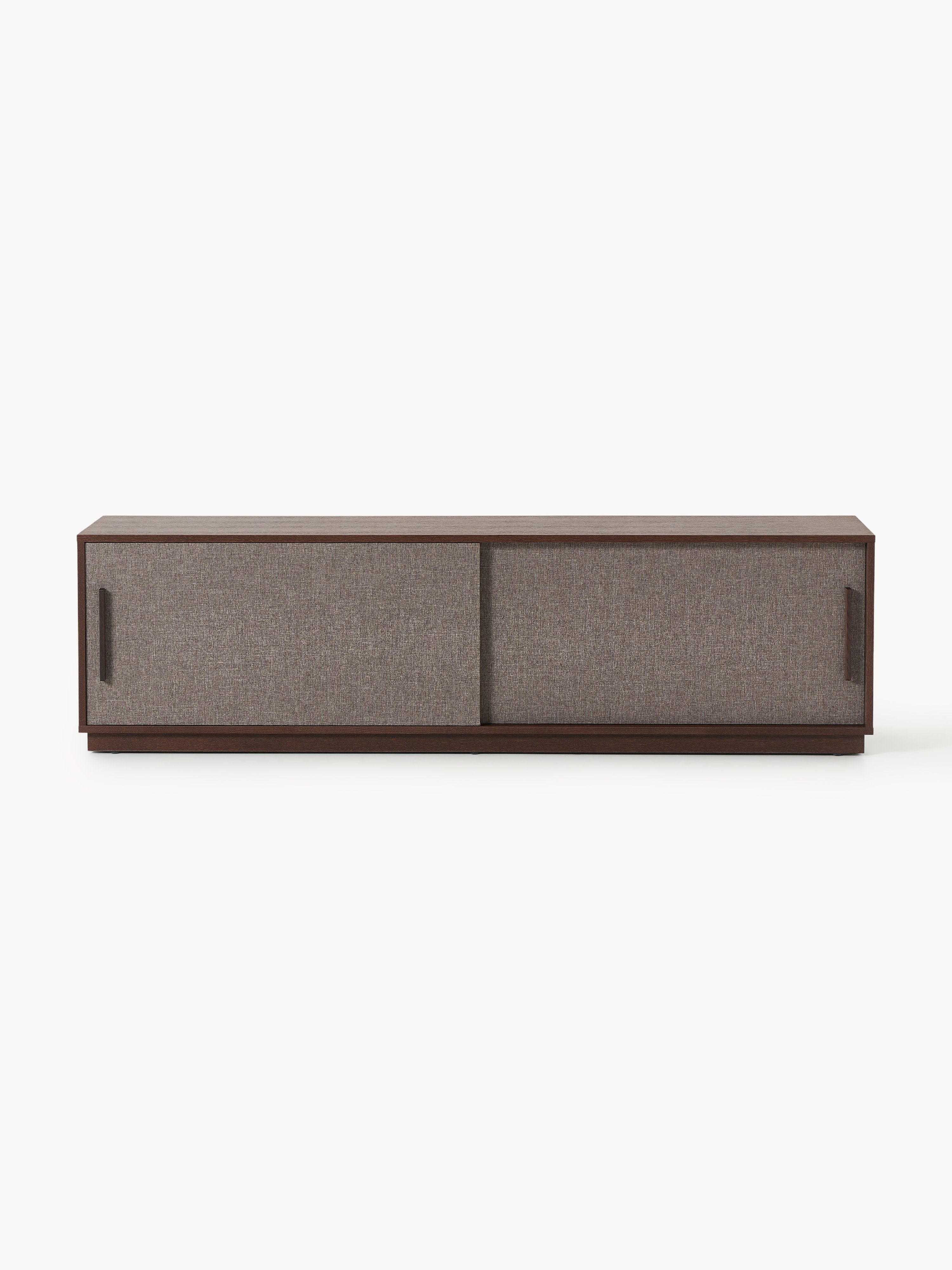 Wisp Wooden TV Stand with Upholstered Front