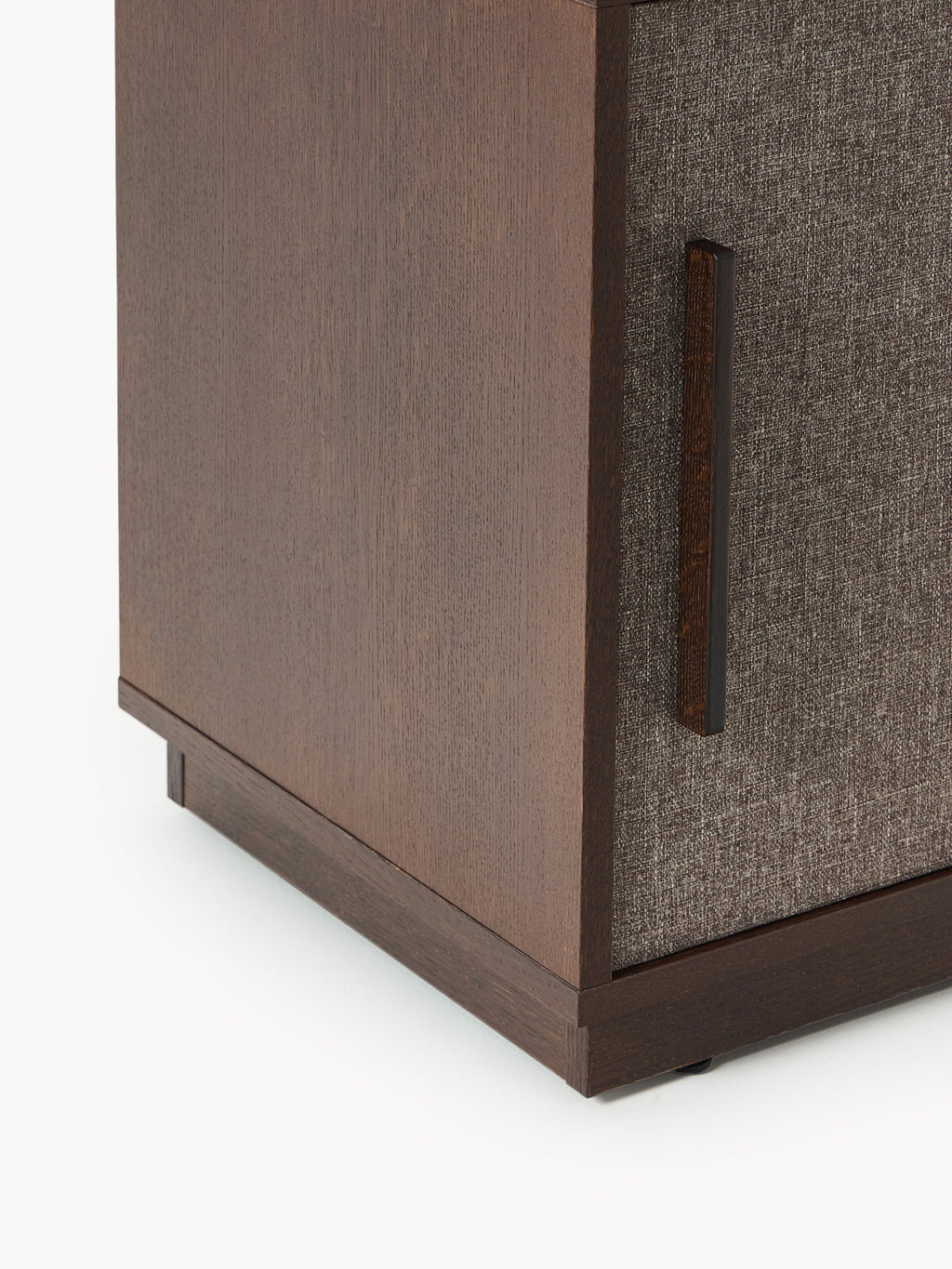 Wisp Wooden TV Stand with Upholstered Front