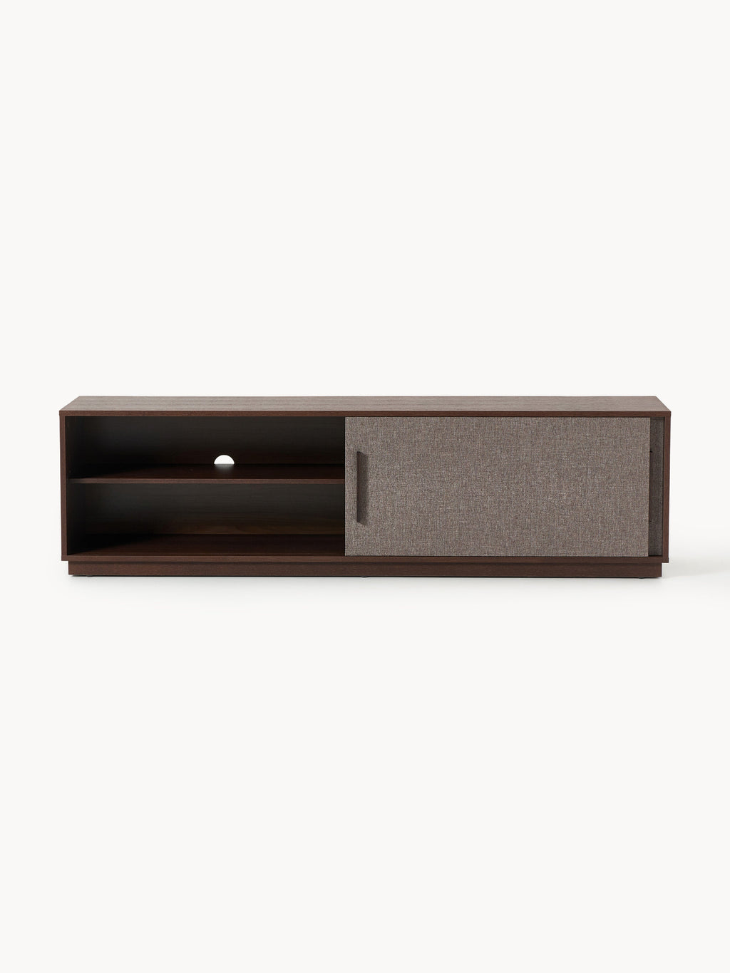 Wisp Wooden TV Stand with Upholstered Front